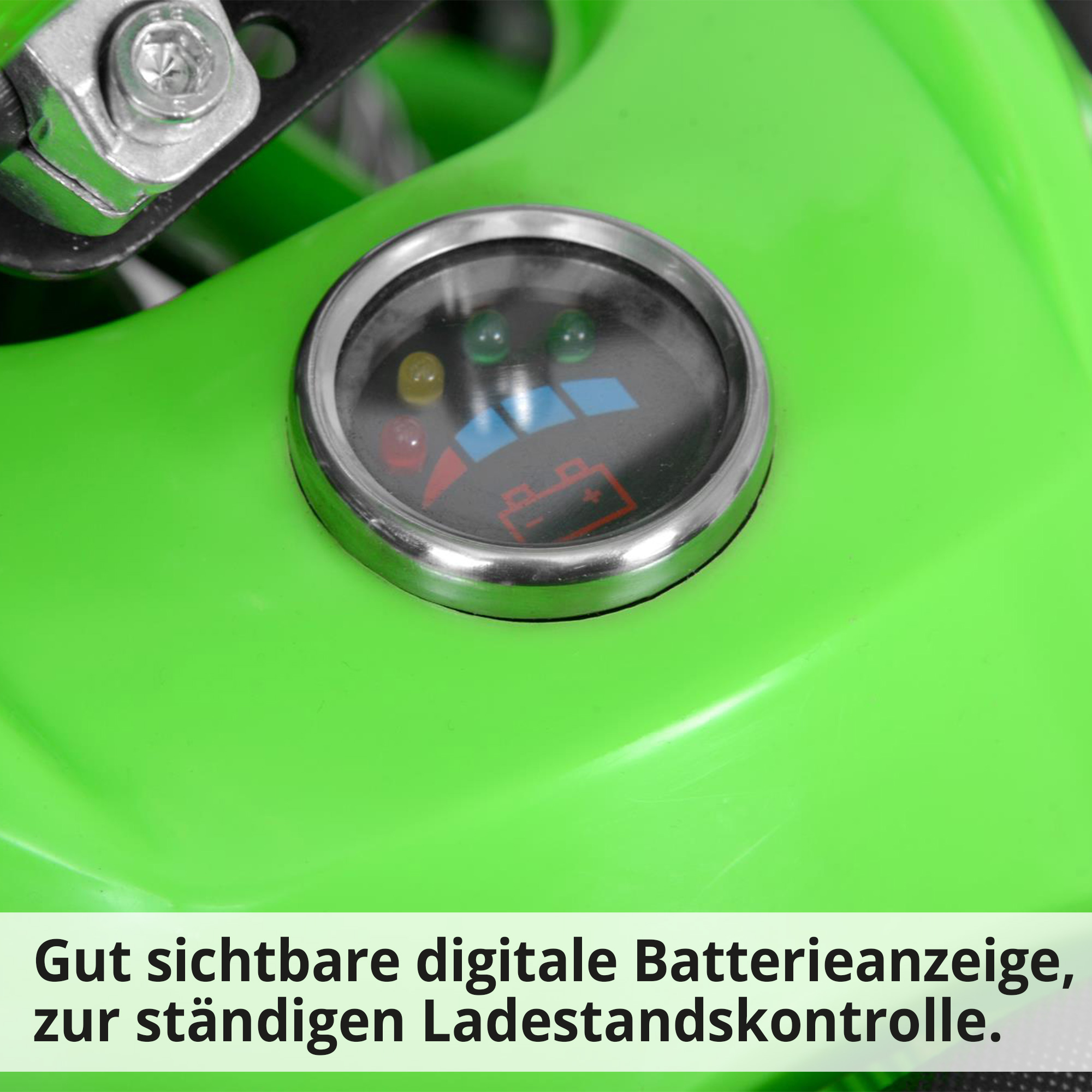 HECHT Elektro-Quad 51060 Grün  Elektro-Quad mit digitaler Batterieanzeige