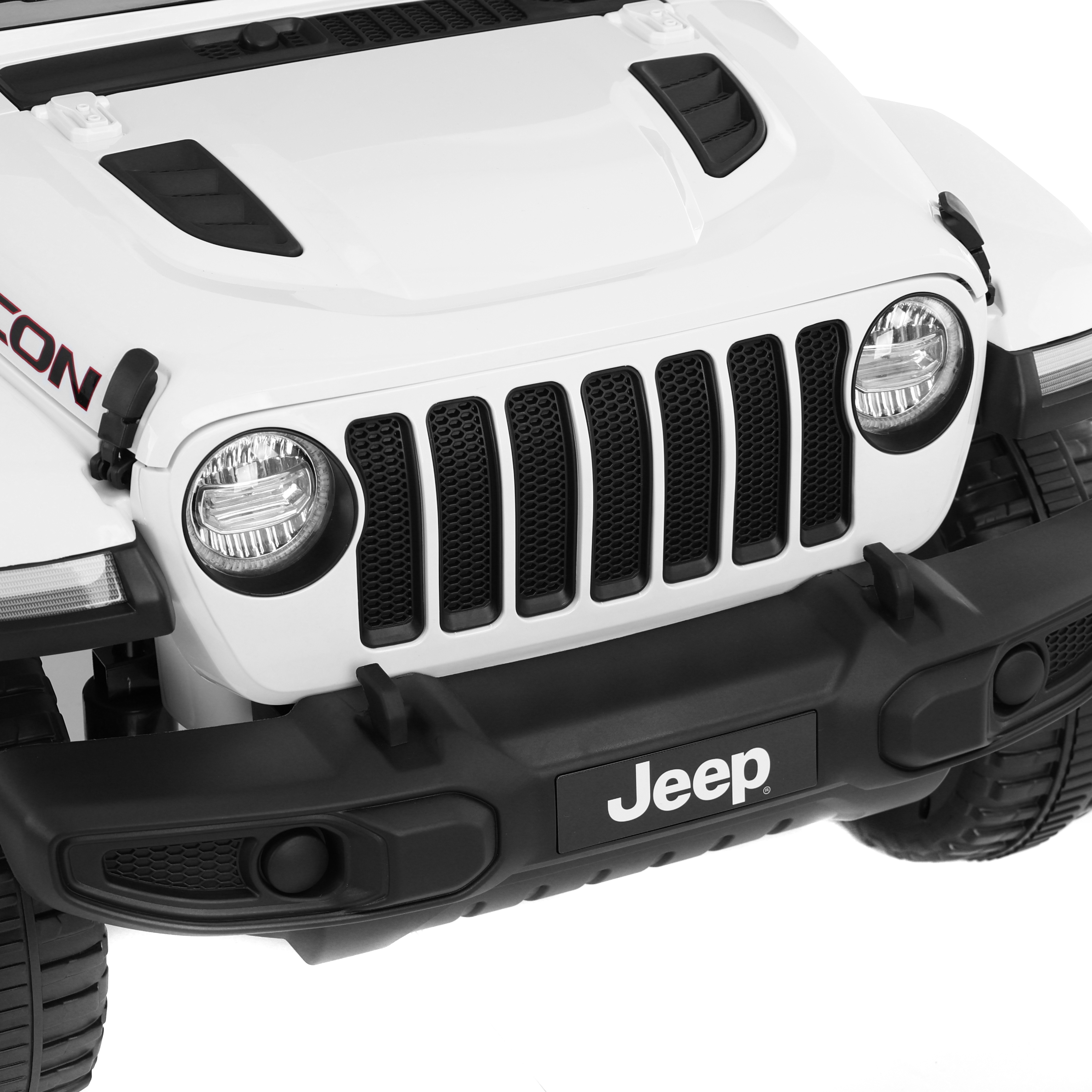 HECHT Kinder Elektroauto Jeep Wrangler Rubicon Weiß für 3 bis 8 Jahre