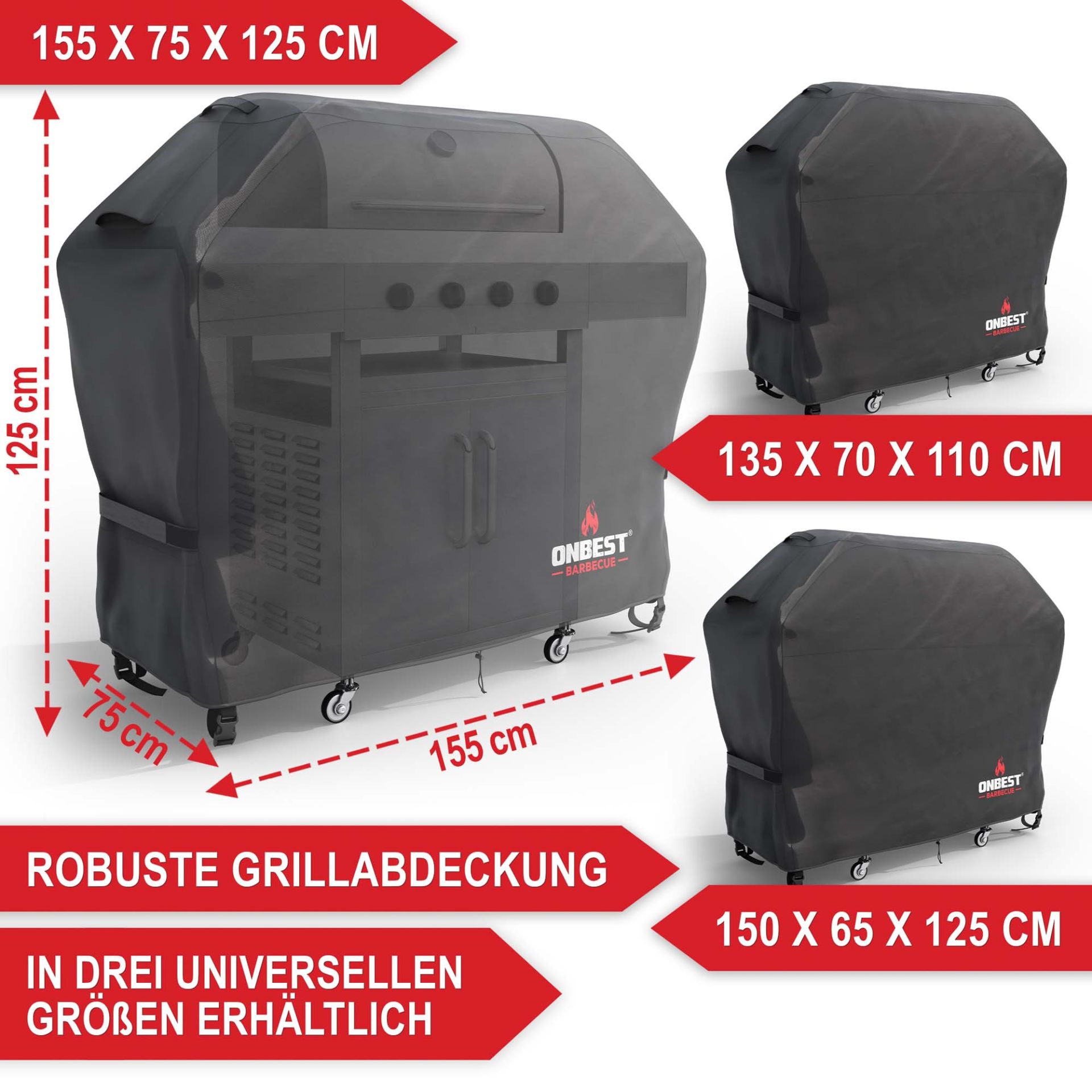 ONBEST, Grill Abdeckhaube XL, Artikelnummer 44236 ONBEST, Grill Abdeckhaube XL, Artikelnummer 44236