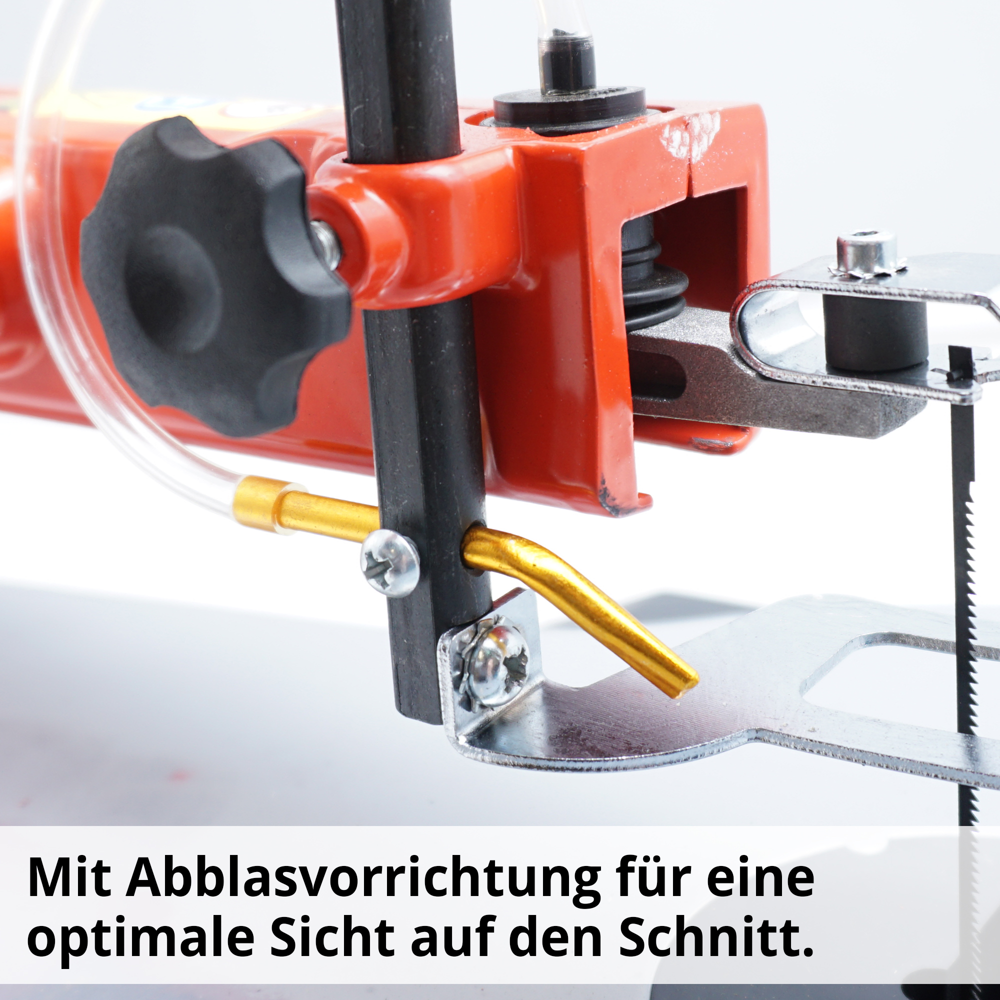 HECHT 8916 Dekupiersäge; Mit Abblasvorrichtung für eine optimale Sicht auf den Schnitt