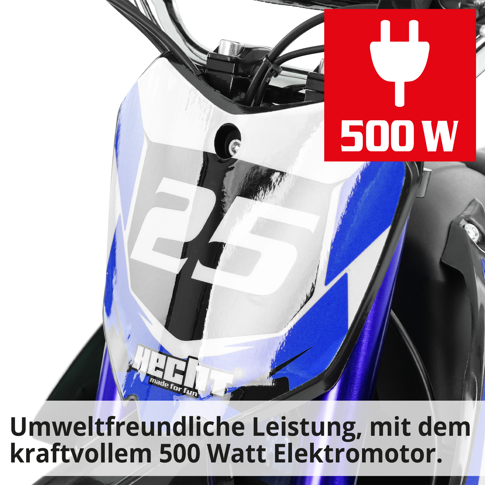 Elektro Pocketbike; kraftvoller 500 Watt Elektromotor