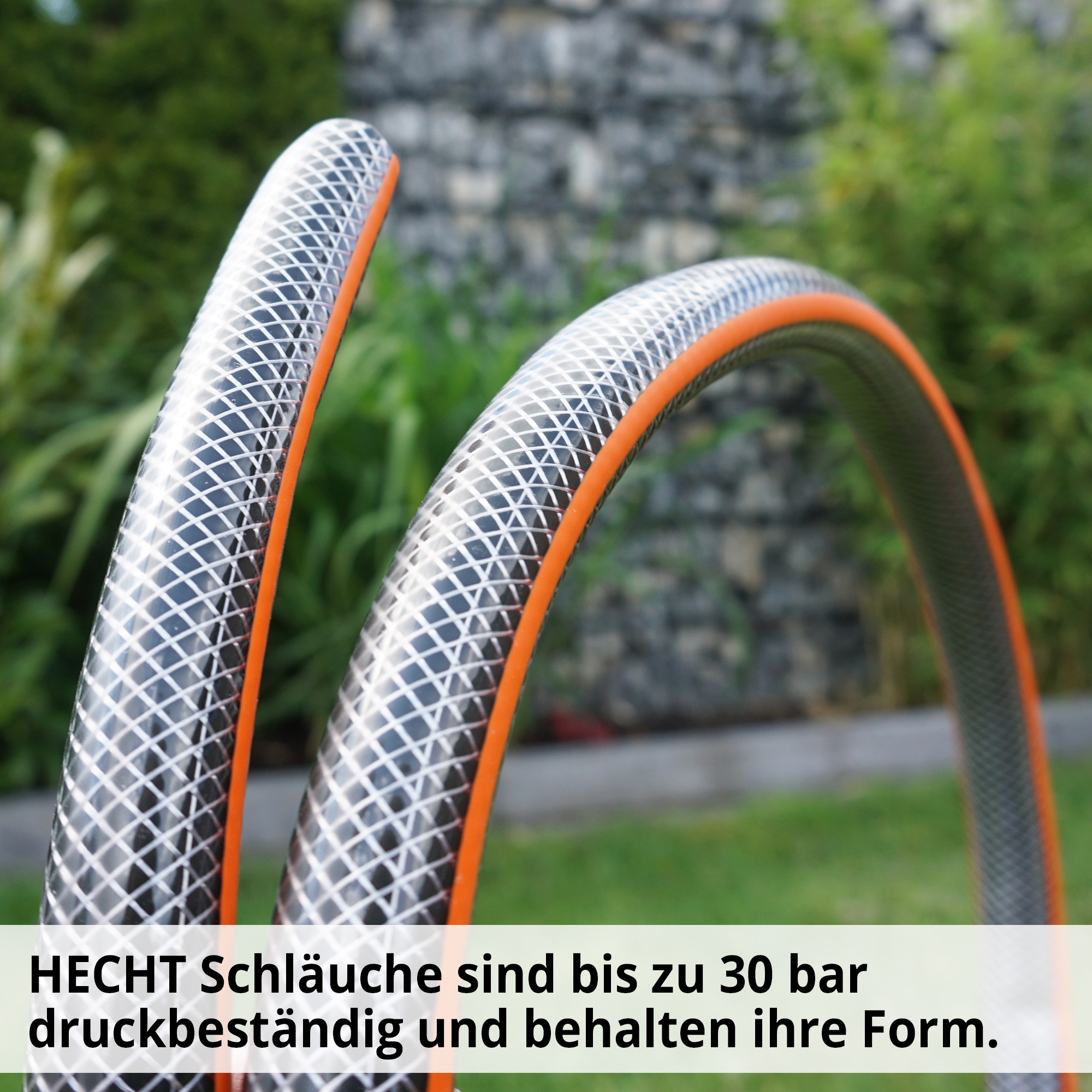Hecht 1230 Aqua Gartenschlauch sind hoch druckbeständig und behalten ihre Form