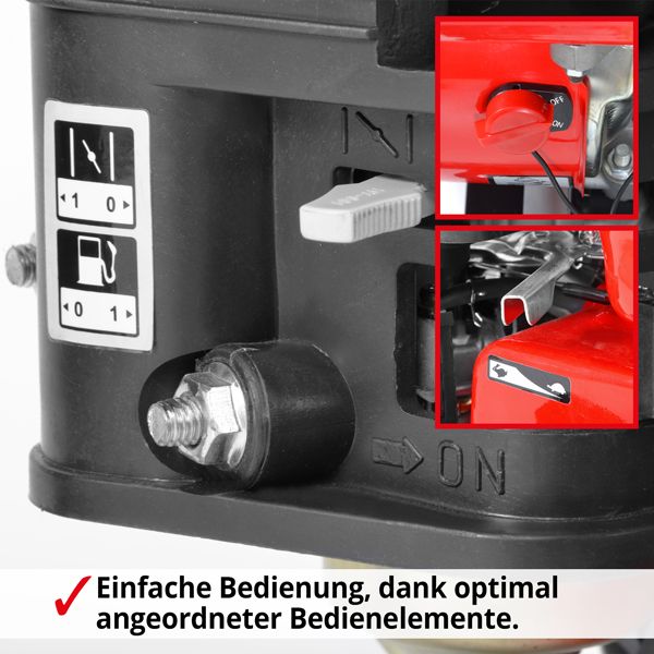 HECHT Benzin-Schmutzwasserpumpe »3680« Benzin-Schmutzwasserpumpe mit einfachen Bedienelementen