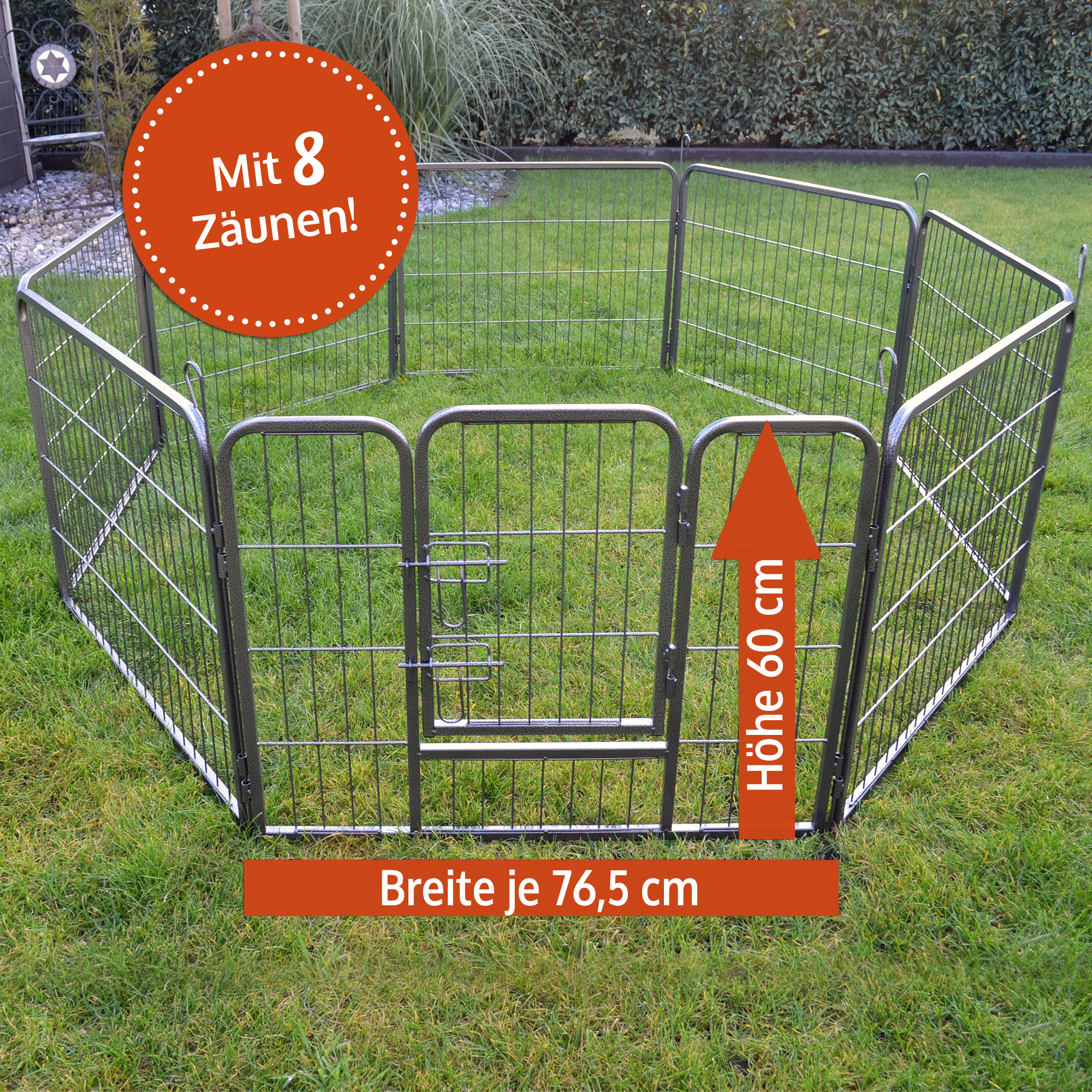 zooprinz Welpenauslauf Dog Run M stabil aus lackiertem Metall gefertigt