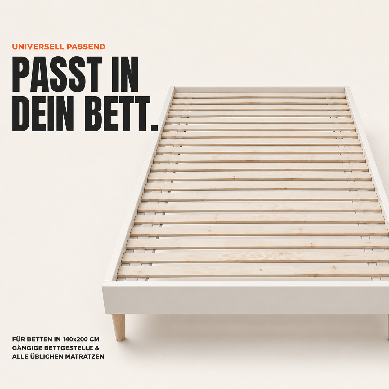 Universeller Lattenrost 120x200 passend für alle Matratzen (Dieses Bild wurde mit Hilfe von KI generiert.)