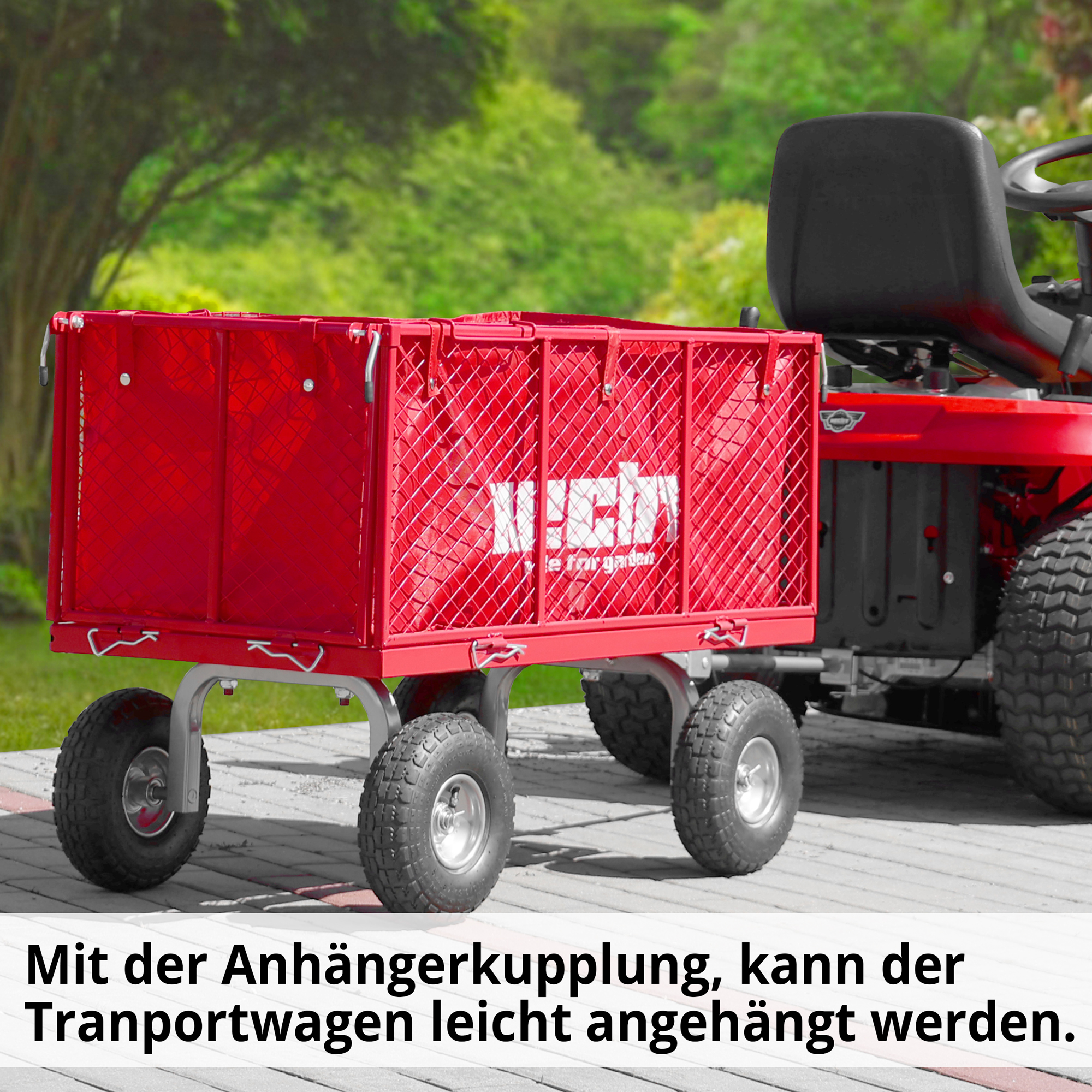 Transportwagen mit Anhängerkupplung 