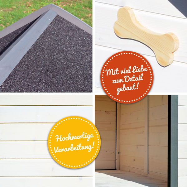 zooprinz Hundehütte »Bella« große Hundehütte und detailliert  zooprinz Hundehütte »Bella« große Hundehütte und detailliert