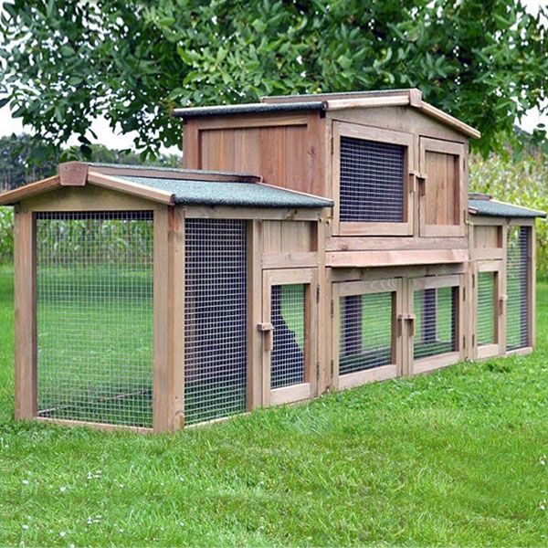 Hasenstall 011 - Dr. Hase; zweistöckiger XXL Hasenstall