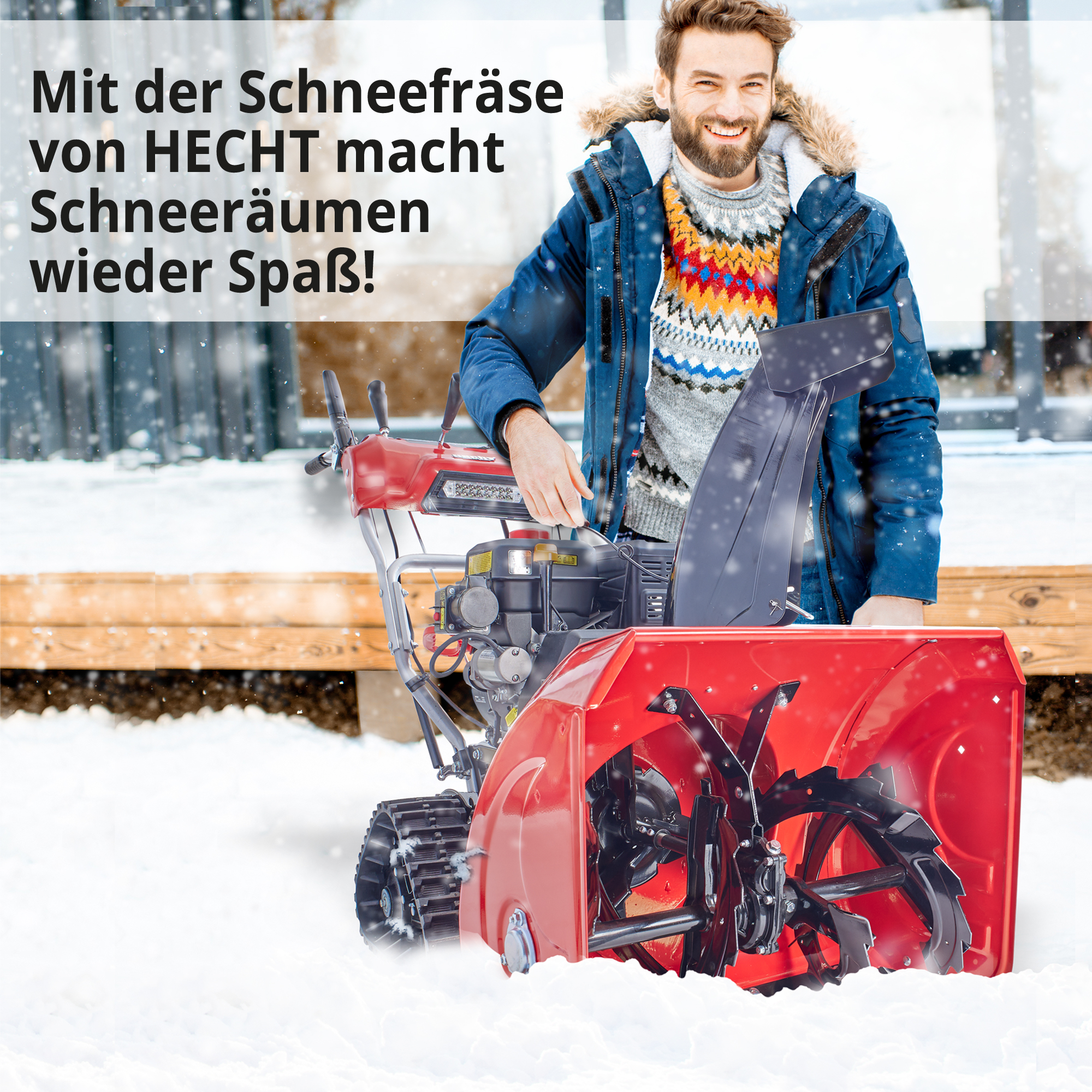Mit der Schneefräse von Hecht macht das arbeiten wieder spaß Mit der Schneefräse von Hecht macht das arbeiten wieder spaß