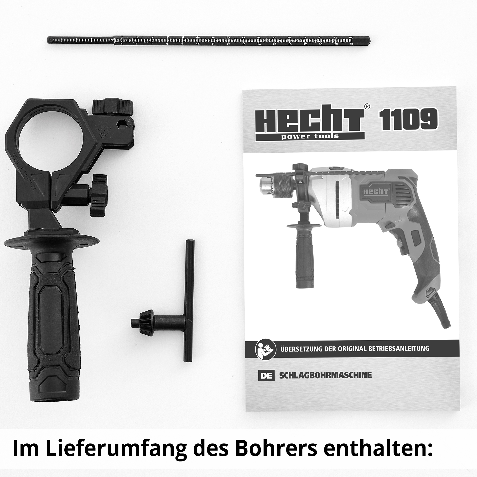 HECHT 1109 Bohrhammer mit großem Lieferumfang