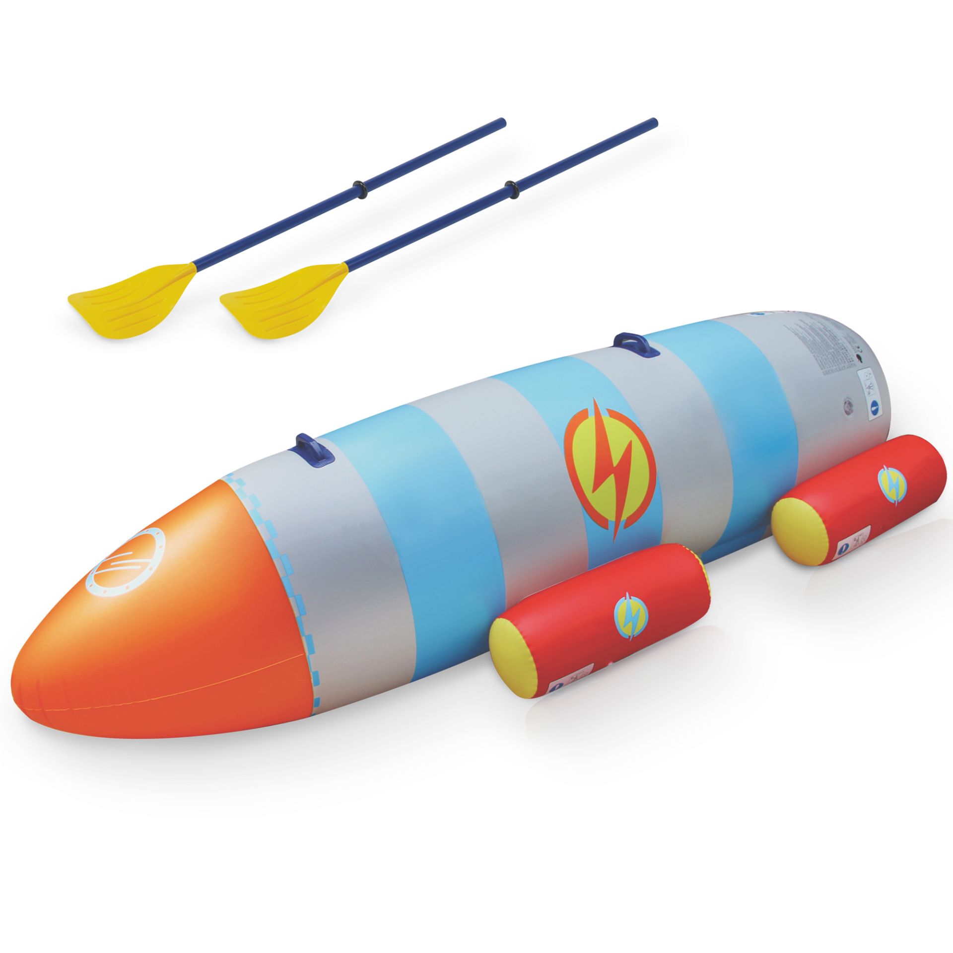 Bananenboot Rakete - Mit 2 robusten Paddeln