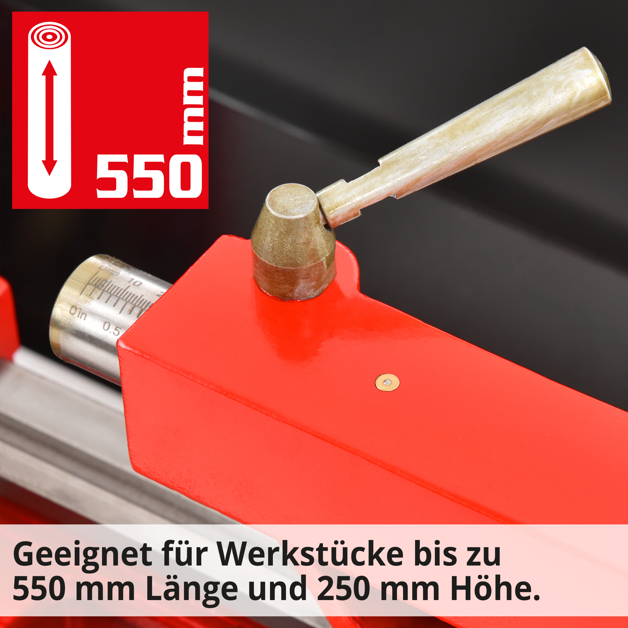 HECHT 8420 Drehbank; Geeignet für Werkstücke bis zu 550mm Länge und 250mm Höhe