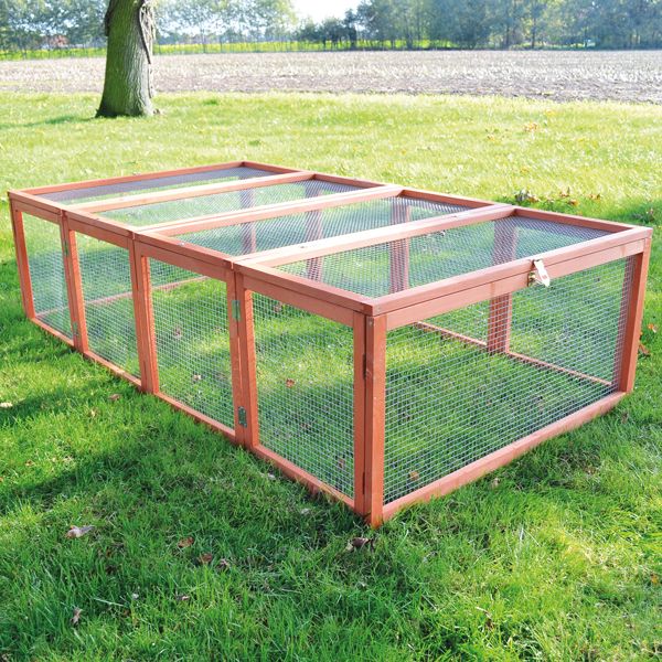zooprinz Auslauf »Rabbit Run Braun« Braunes Auslaufgehege 