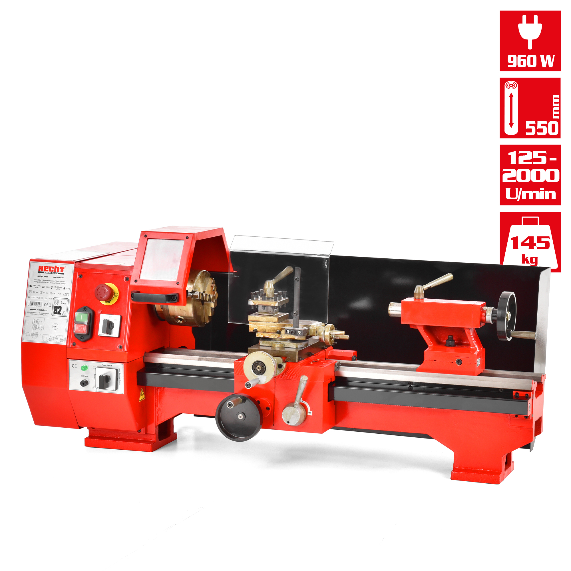 HECHT 8420 Drehbank mit vielen Vorteilen