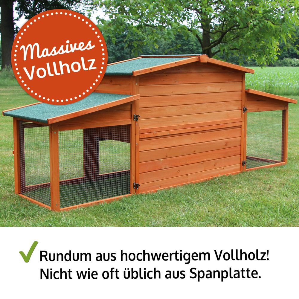 zooprinz Hasenstall König XXL Massives vollwertiges Vollholz zooprinz Hasenstall König XXL Massives vollwertiges Vollholz
