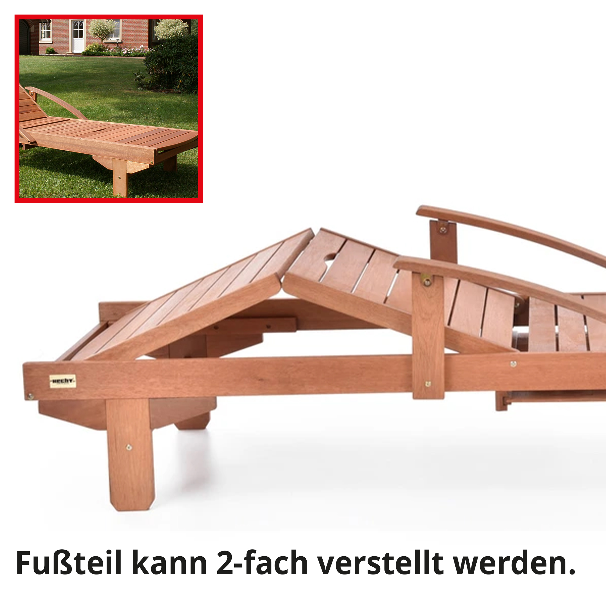 HECHT Gartenliege »Era Lounger« verstellbares Fußteil