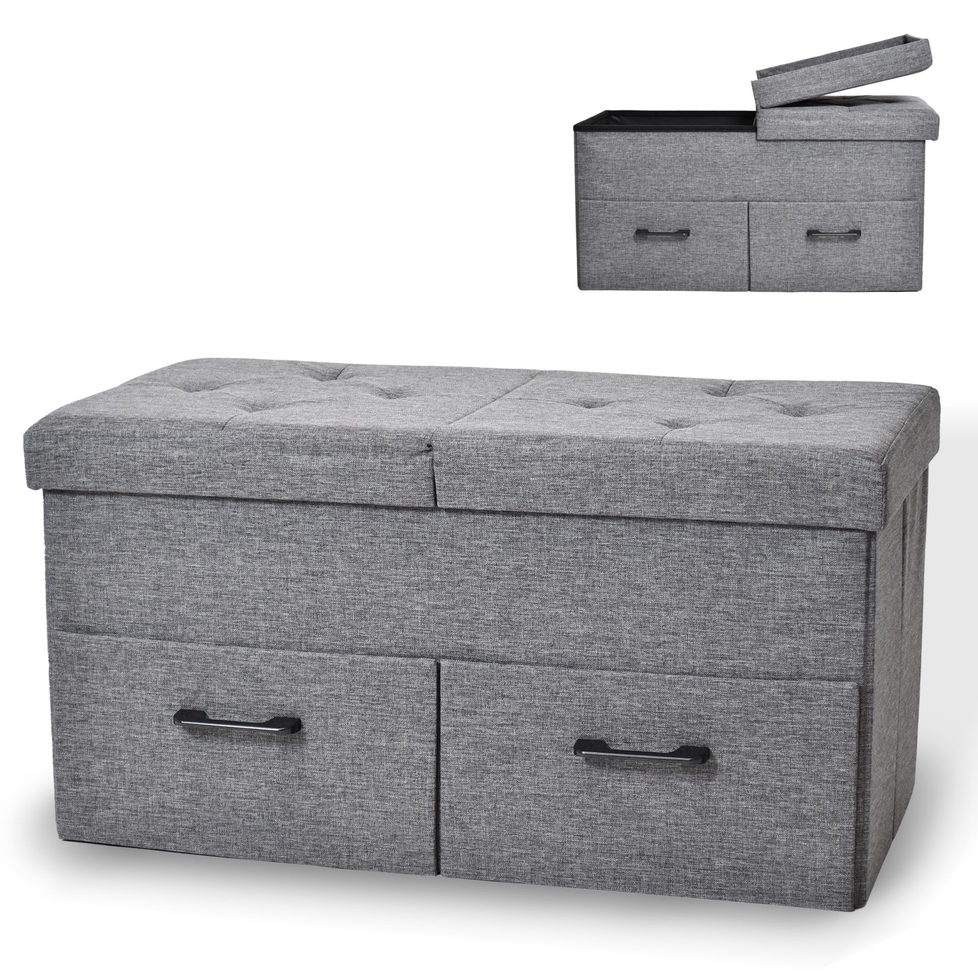 2er Sitzbank Dunkelgrau - Mit komfortabler Sitzfläche 2er Sitzbank Dunkelgrau - Mit komfortabler Sitzfläche