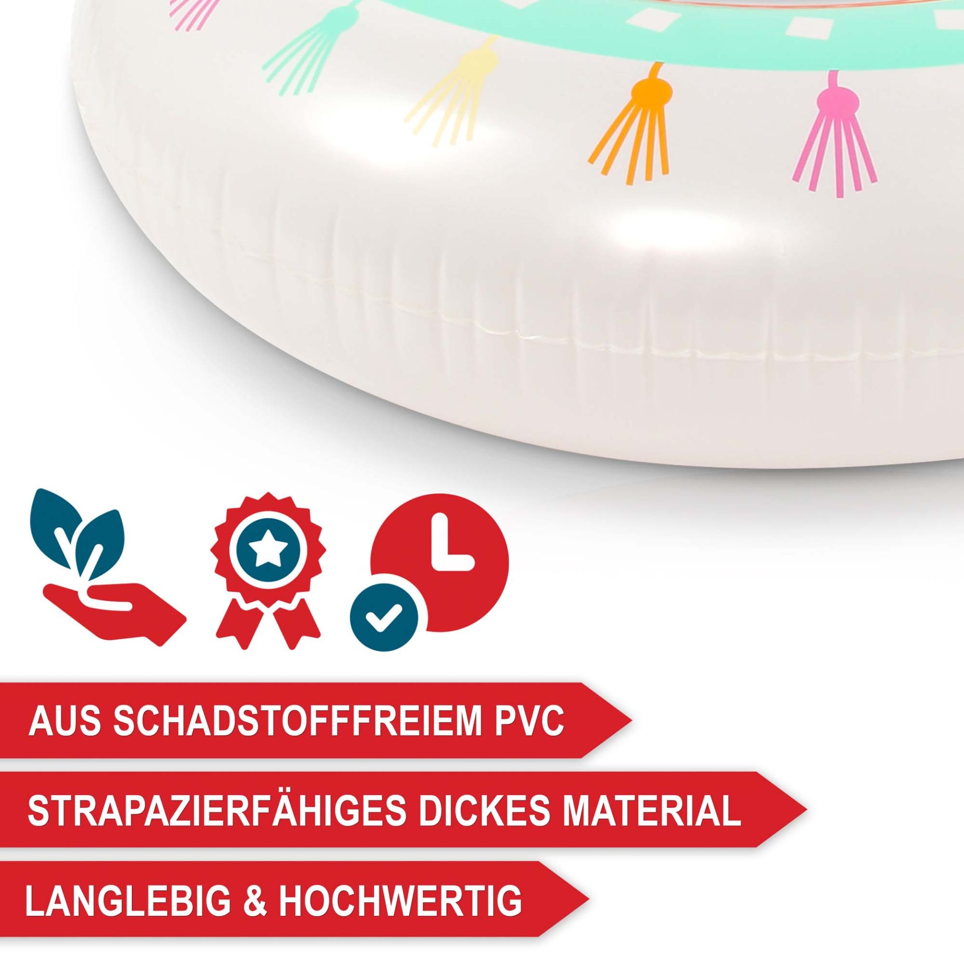 Schwimmtier Lama - Schadstofffreiem PVC, strapazierfähiges dickes Material, langlebig und hochwertig 