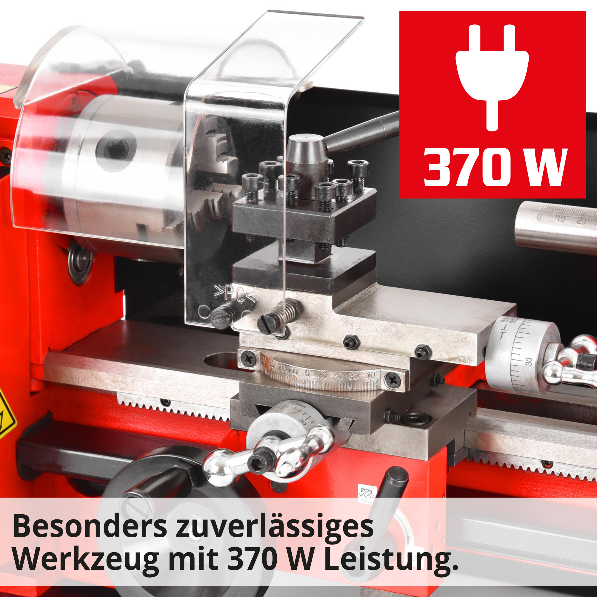 HECHT 8410 Mini Drehbank mit 2 Drehzahlbereichen