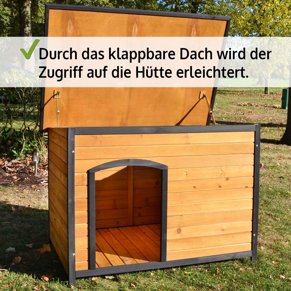 Carlo Hundehütte XL; klappbares Dach