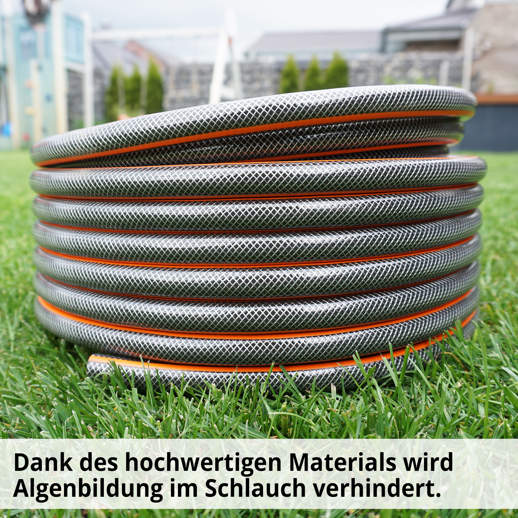 Hecht 1230 Aqua Gartenschlauch; Dank des hochwertigen Materials wird Algenbildung im Schlauch verhindert