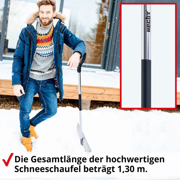 HECHT Schneeschaufel »465 AL« Lange Schneeschaufel 