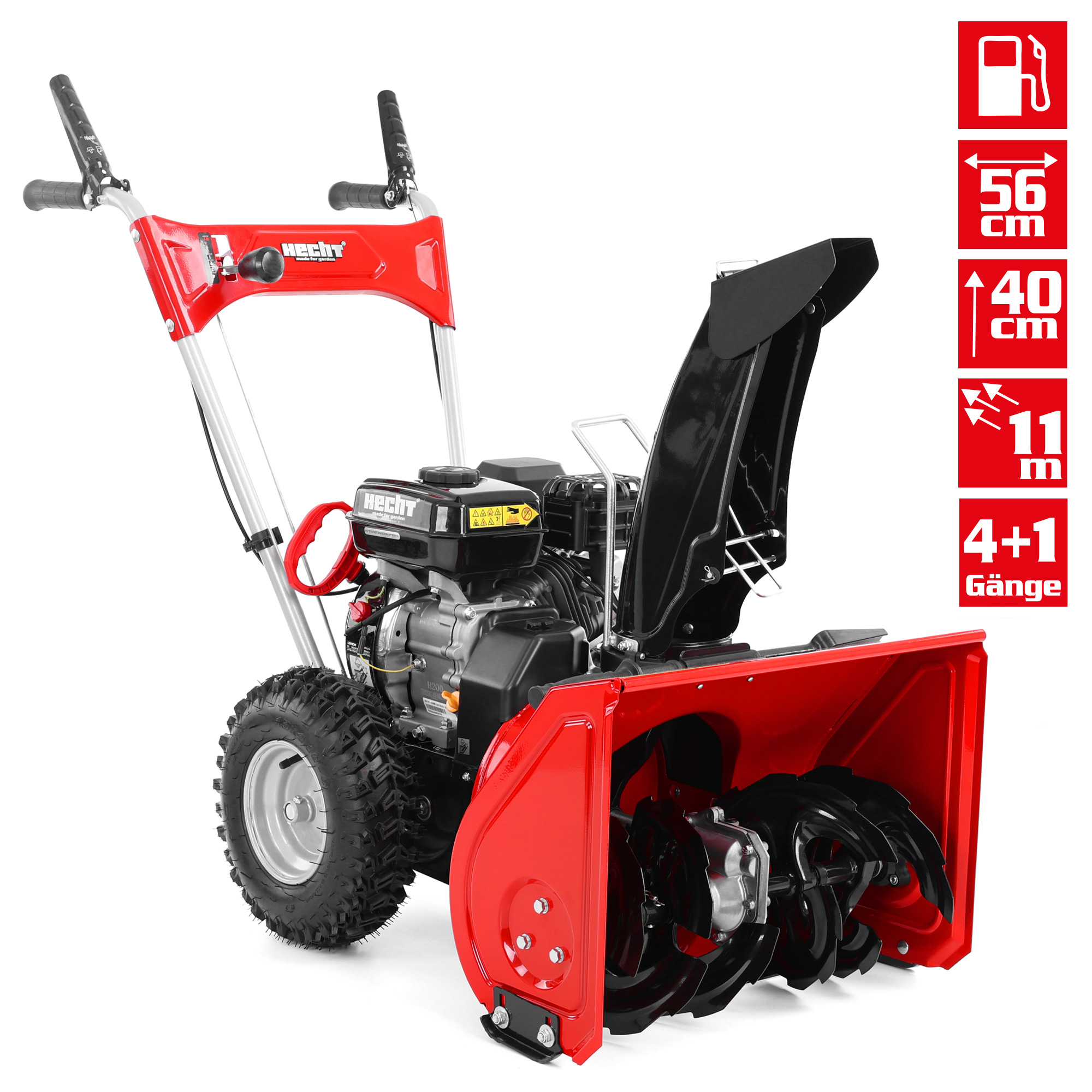 Hecht Benzin-Schneefräse 9555  mit 56 cm Arbeitsbreite