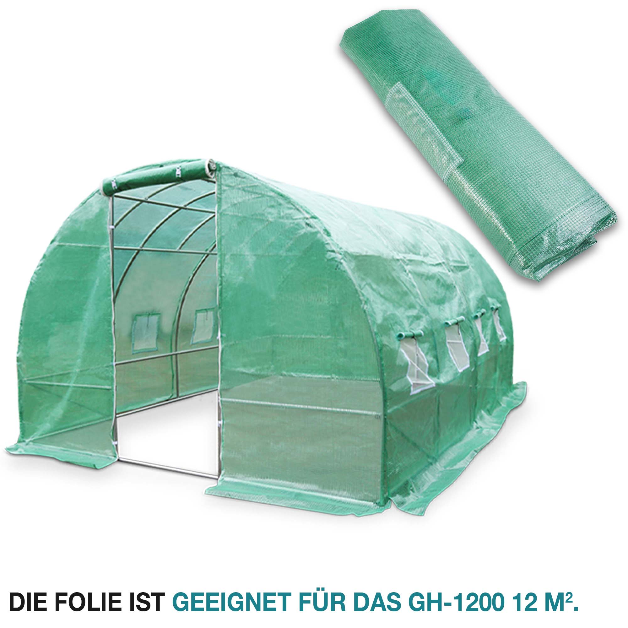 Ersatzfolie GH-1200 – 12 qm Fläche – Hochwertiges Material – Robuste Verarbeitung – Schutz vor Witterungseinflüssen