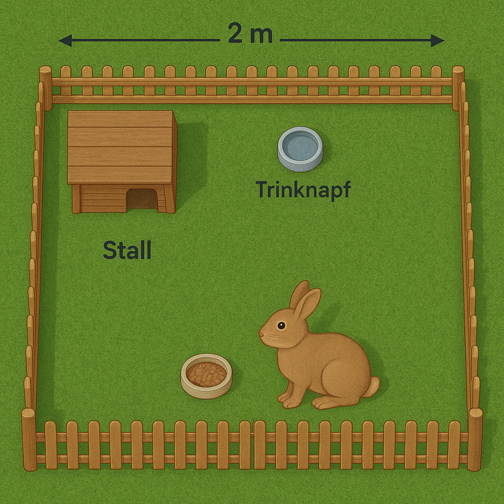 Zeichnung Hasengehege