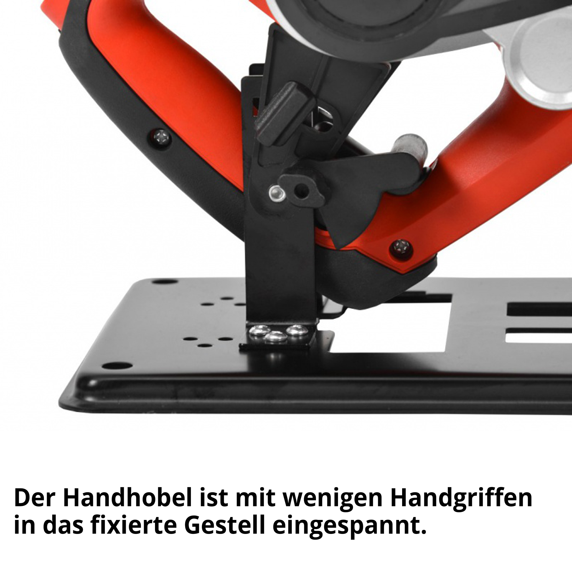 Hobeltisch; Hobel mit wenigen Hangriffen einspannen