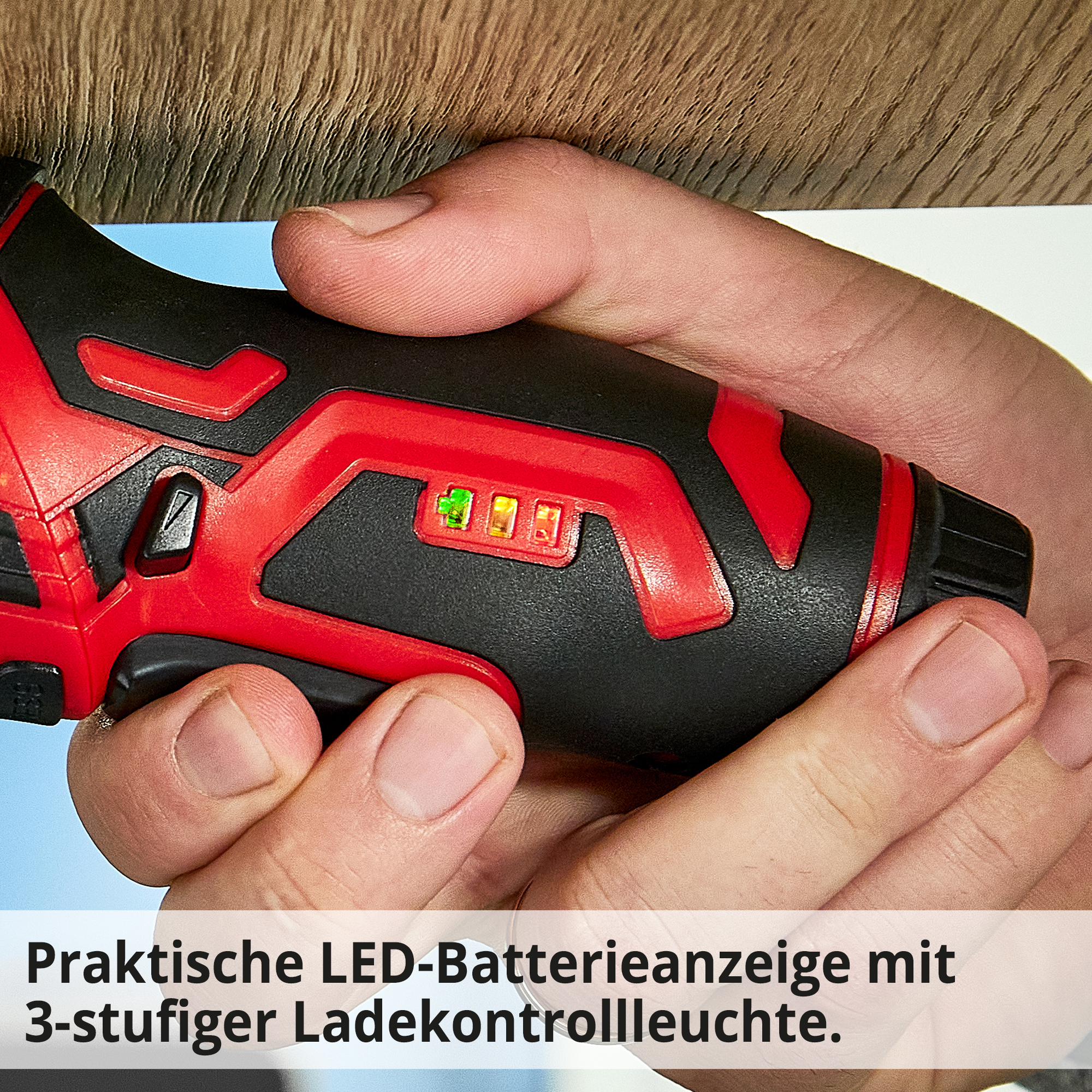 HECHT 1241 Mini-Akkuschrauber; Praktische LED Batterieanzeige mit 3 stufiger Ladekontrollleuchte
