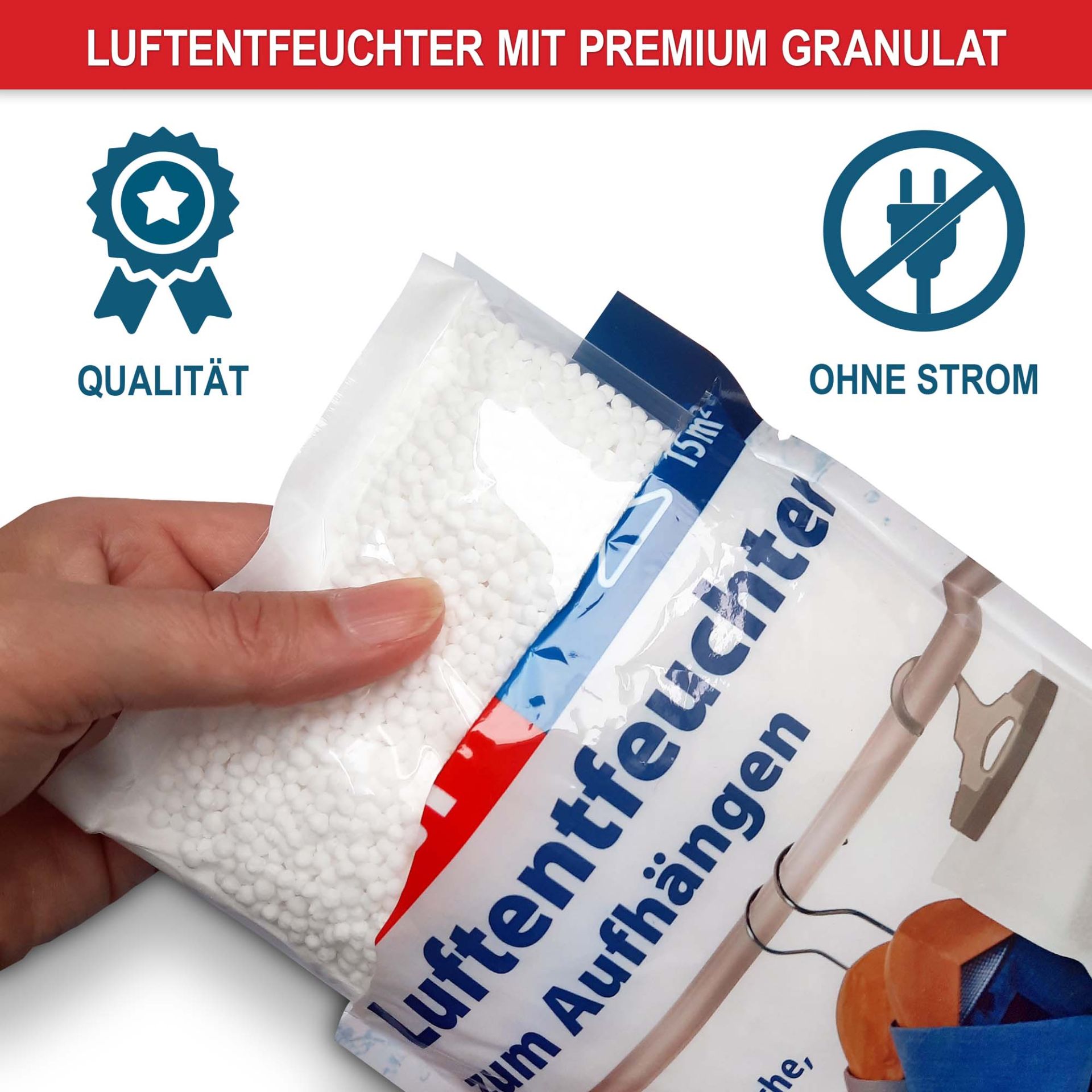 Luftentfeuchter zum Aufhängen - Qualität, Ohne Strom