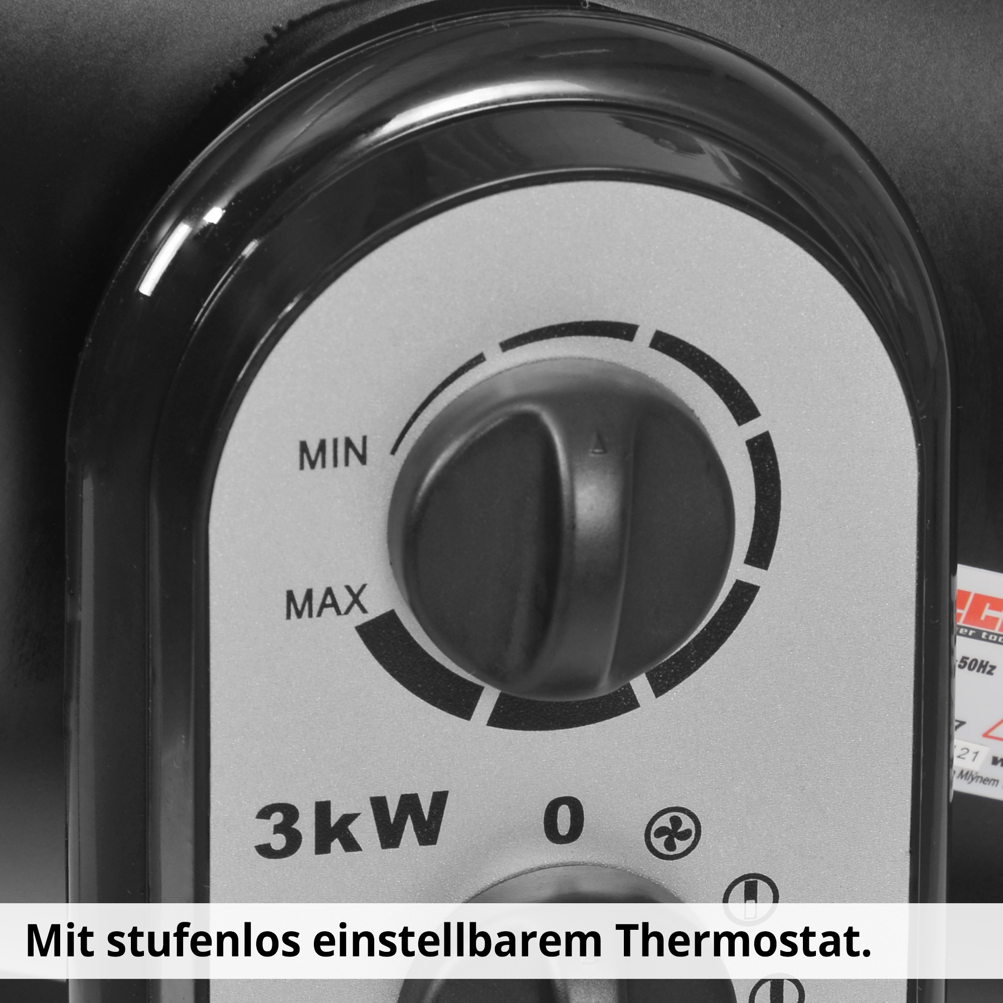 Heizlüfter; Stufenlos einstellbares Thermostat