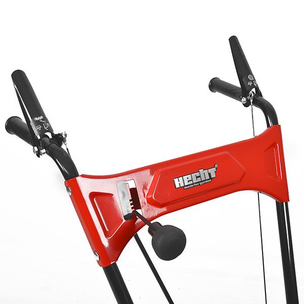 Hecht Benzin-Schneefräse mit ergonomischen Führungsholm für bequemes arbeiten 