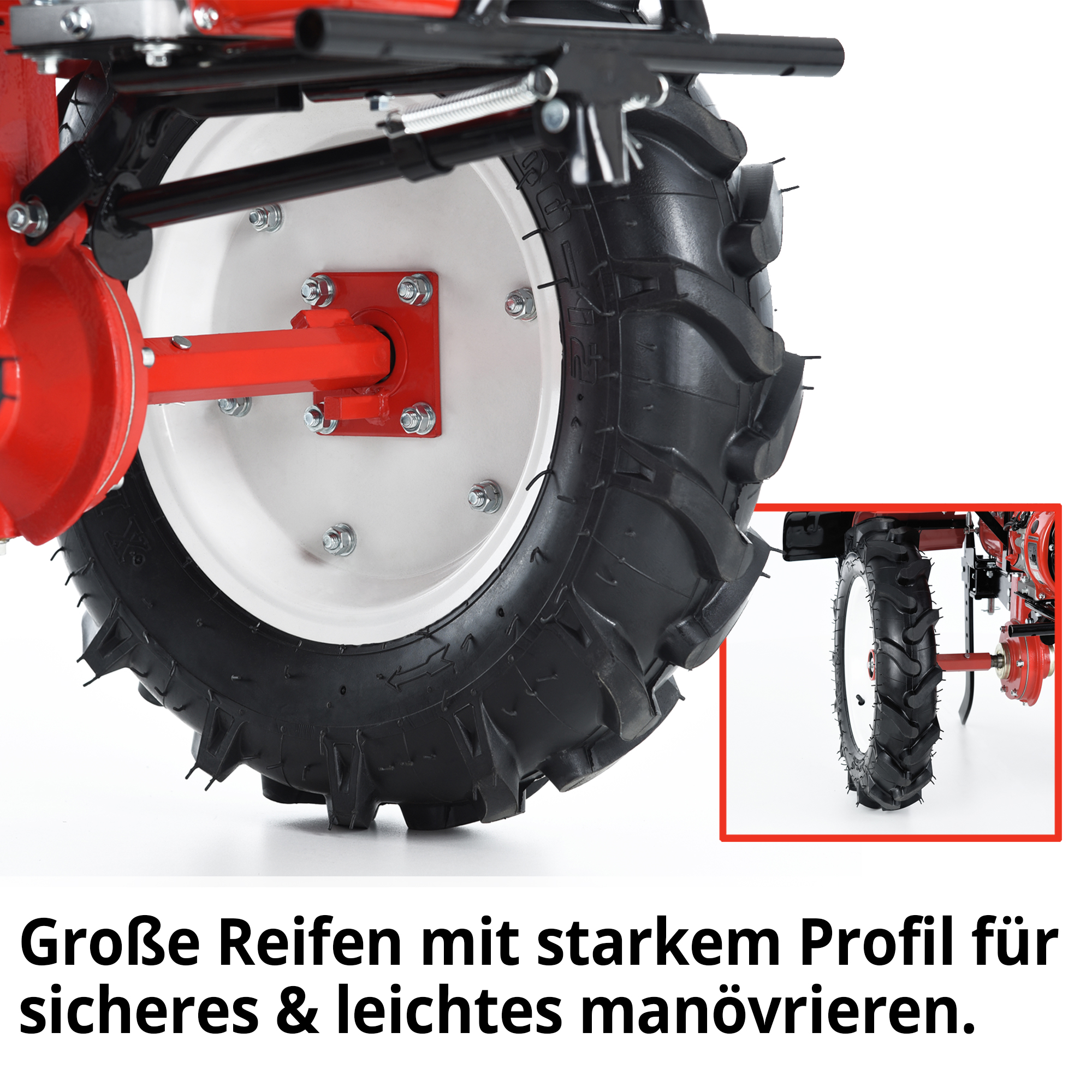 Luftreifen  für Benzin Gartenhacke