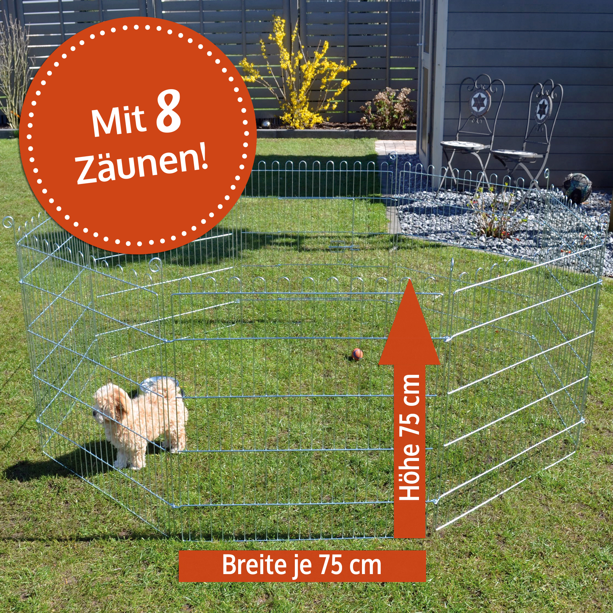 Kleintiergehege mit runden Kanten – sicher für Kinder und Tiere