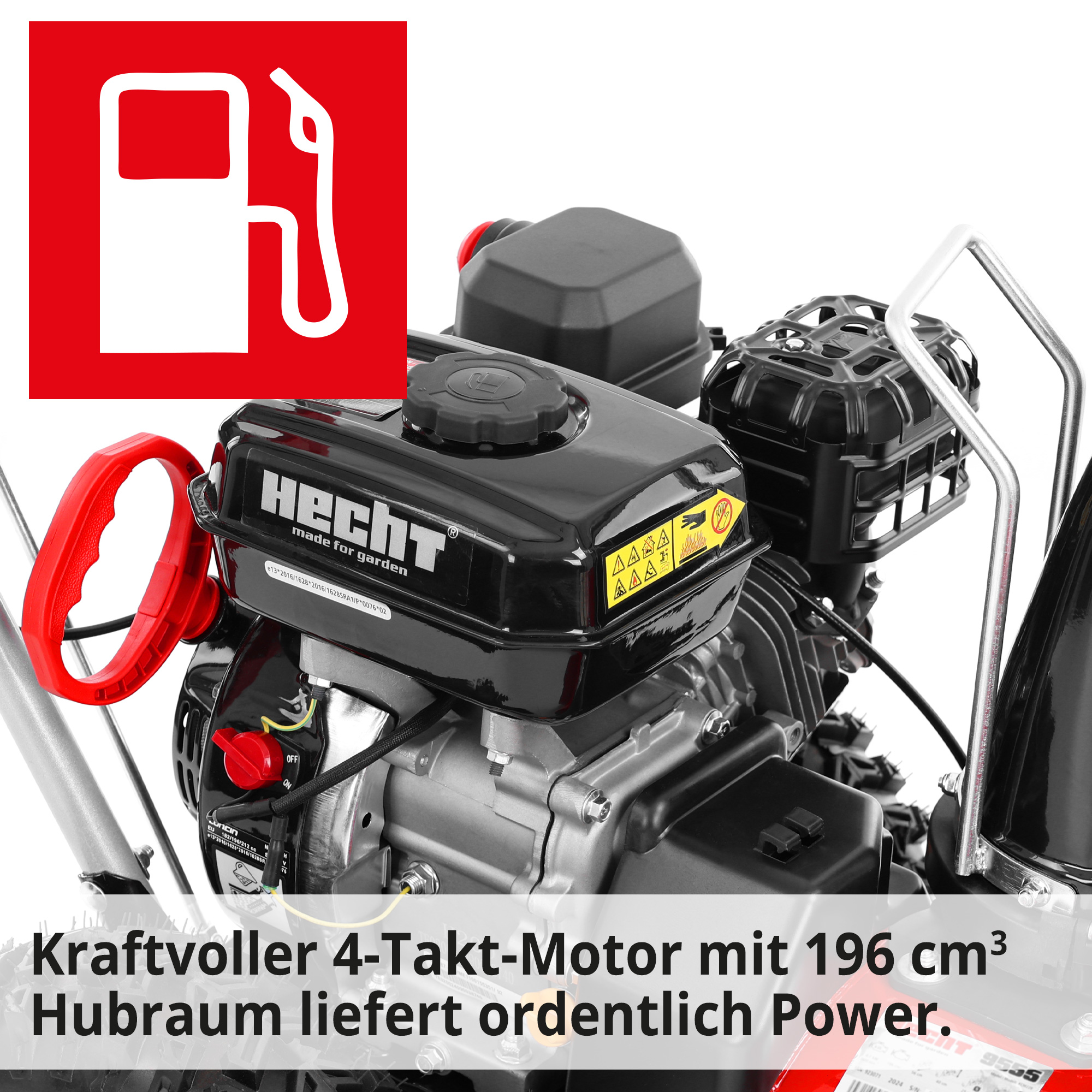 Benzin-Schneefräse mit Kraftvollen und robusten 4 Takt Motor