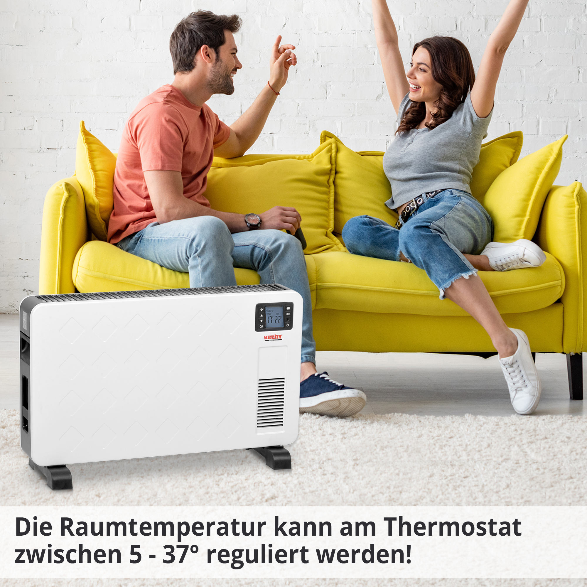 HECHT Elektro Heizung»3623« Elektro Heizung mit verstellbarer Temperatur