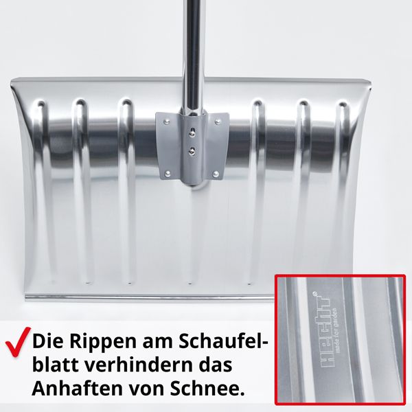 HECHT Schneeschaufel »465 AL« Schneeschaufel mit Rippen am Schaufelblatt