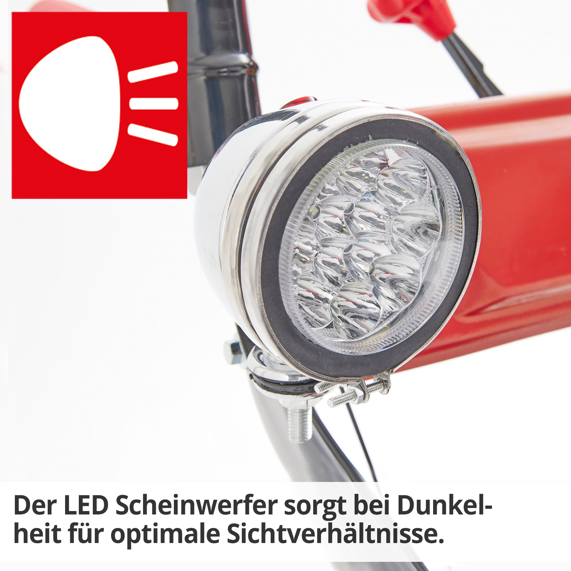 Hecht Benzin-Kehrmaschine mit Scheinwerfern für sicheres arbeiten zu jeder Zeit 