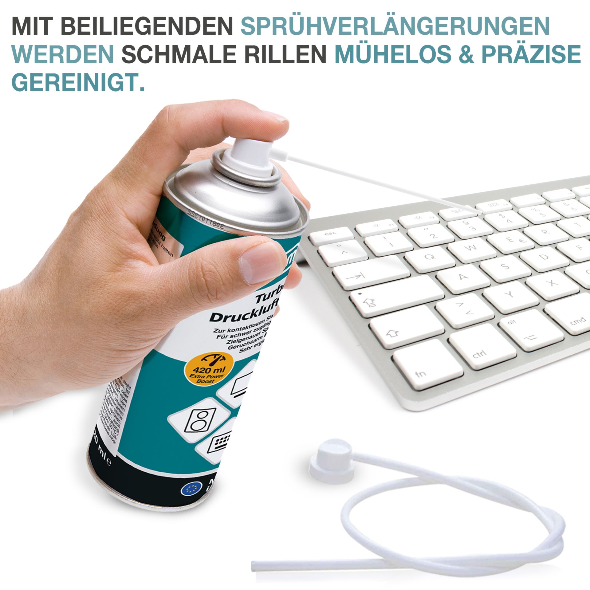 TOM Druckluftspray PS-420; mühelose und präzise Reinigung