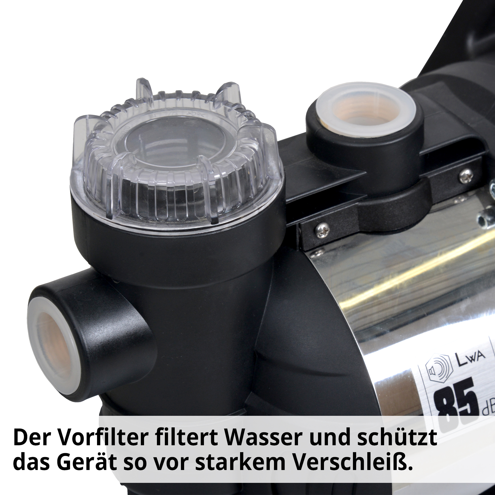 Kreiselpumpe mit Vorfilter zur Reduzierung von Verschleiß