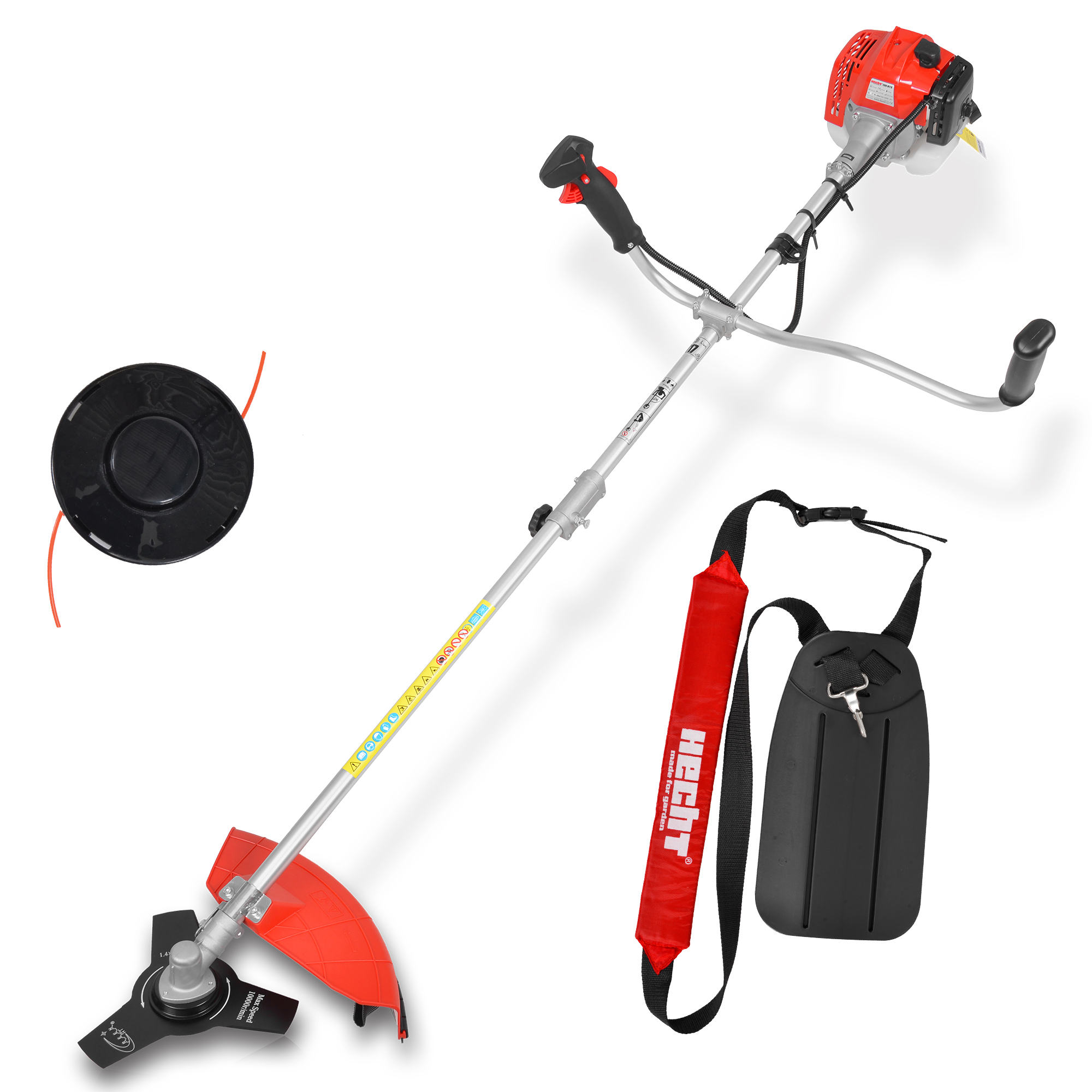 Hecht Freischneider Benzin 129 BTS  mit 25 cm 3-Zahn-Messer und Schultergurt 