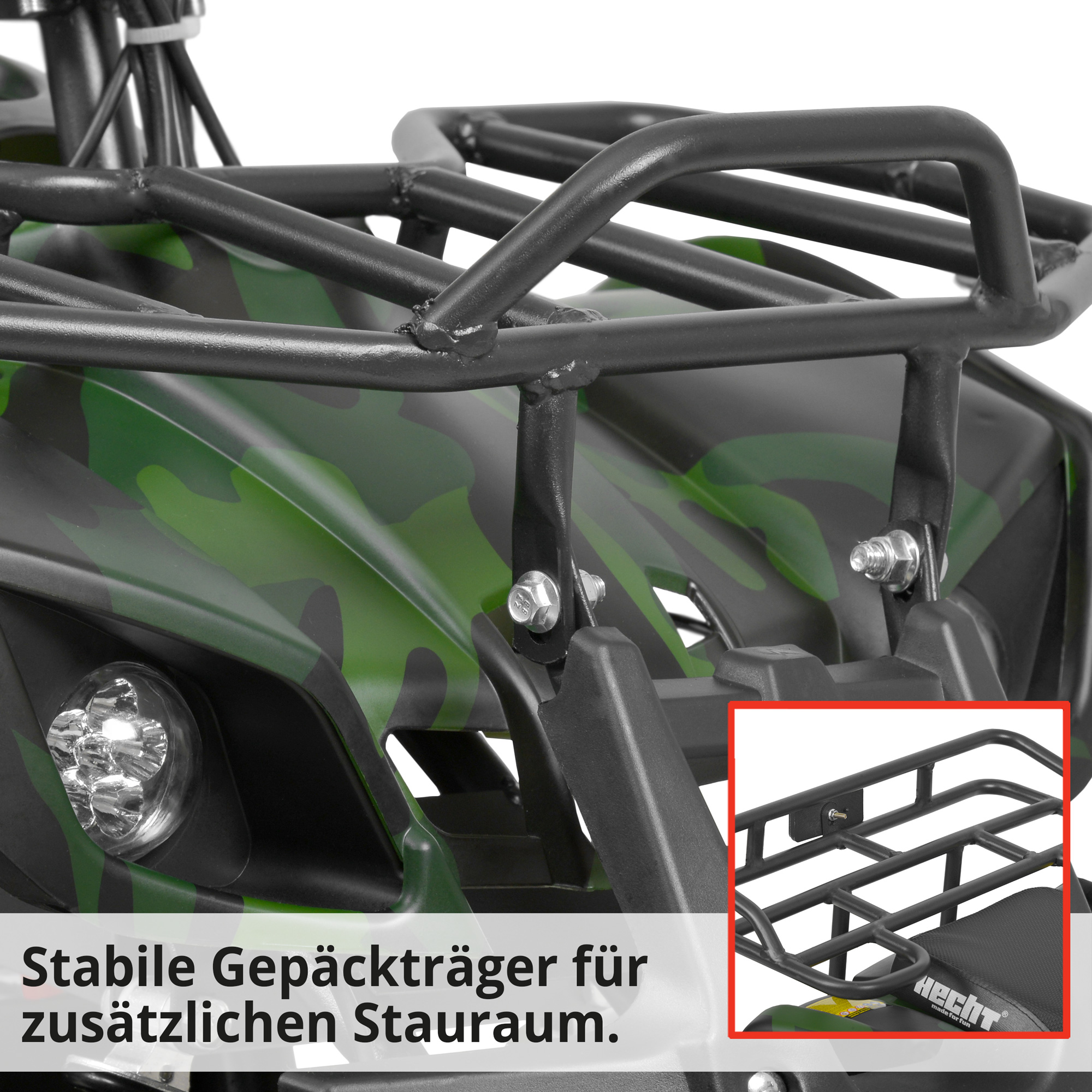 Quad; Stabiler Gepäckträger