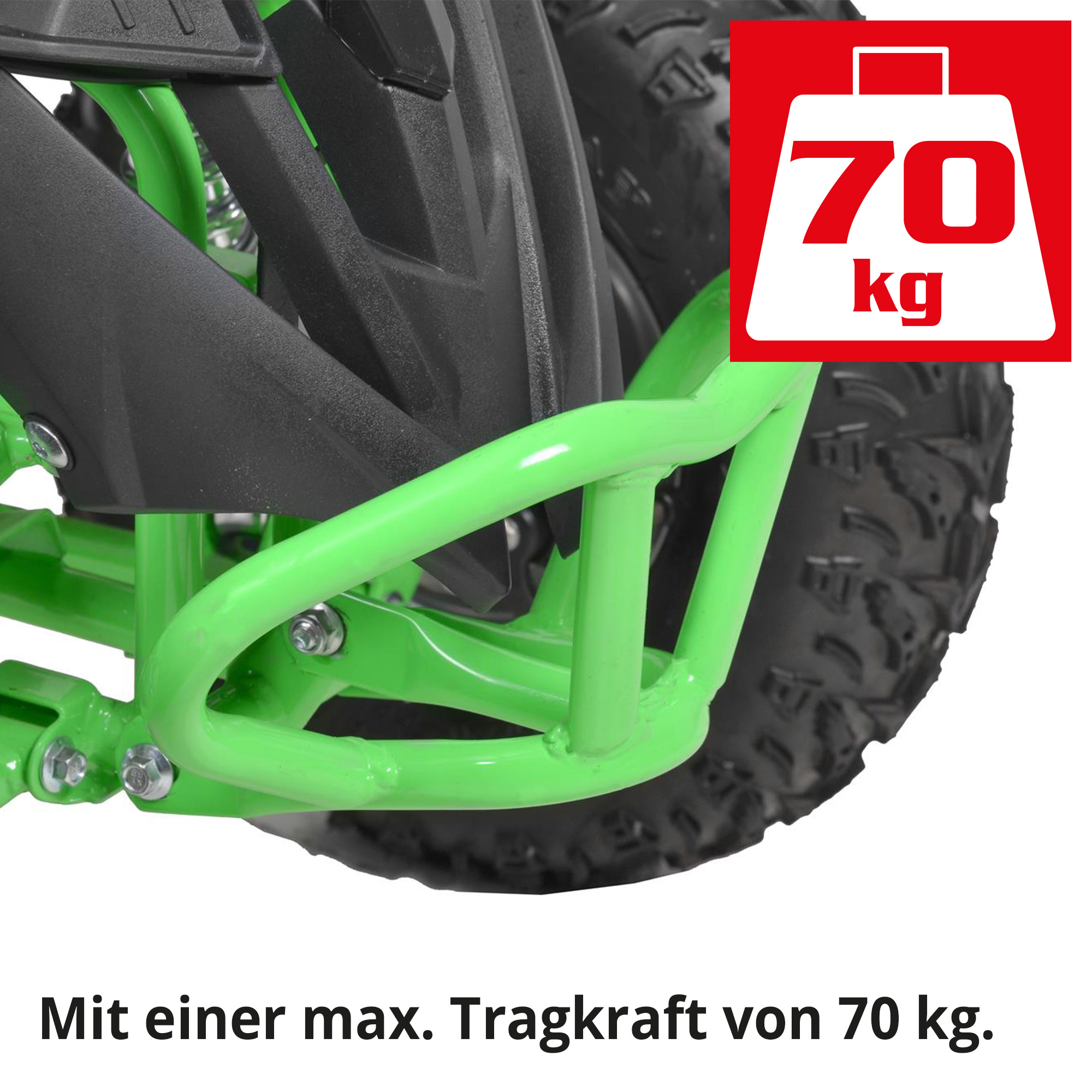 HECHT Elektro-Quad 51060 Grün  Elektro-Quad mit hoher Tragkraft