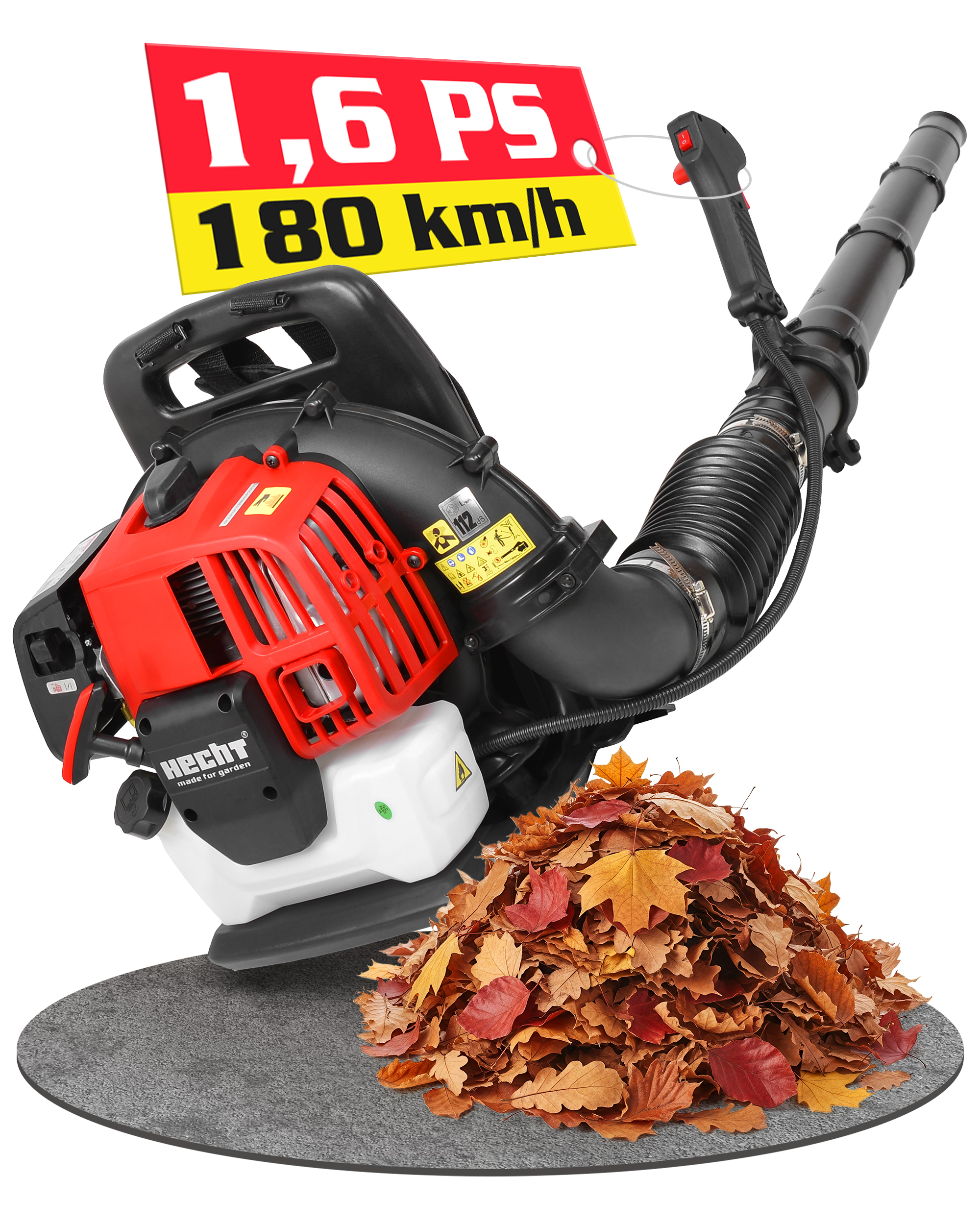 Hecht Benzin-Laubbläser schnelles beseitigen von dank leistungsstarken Motor 