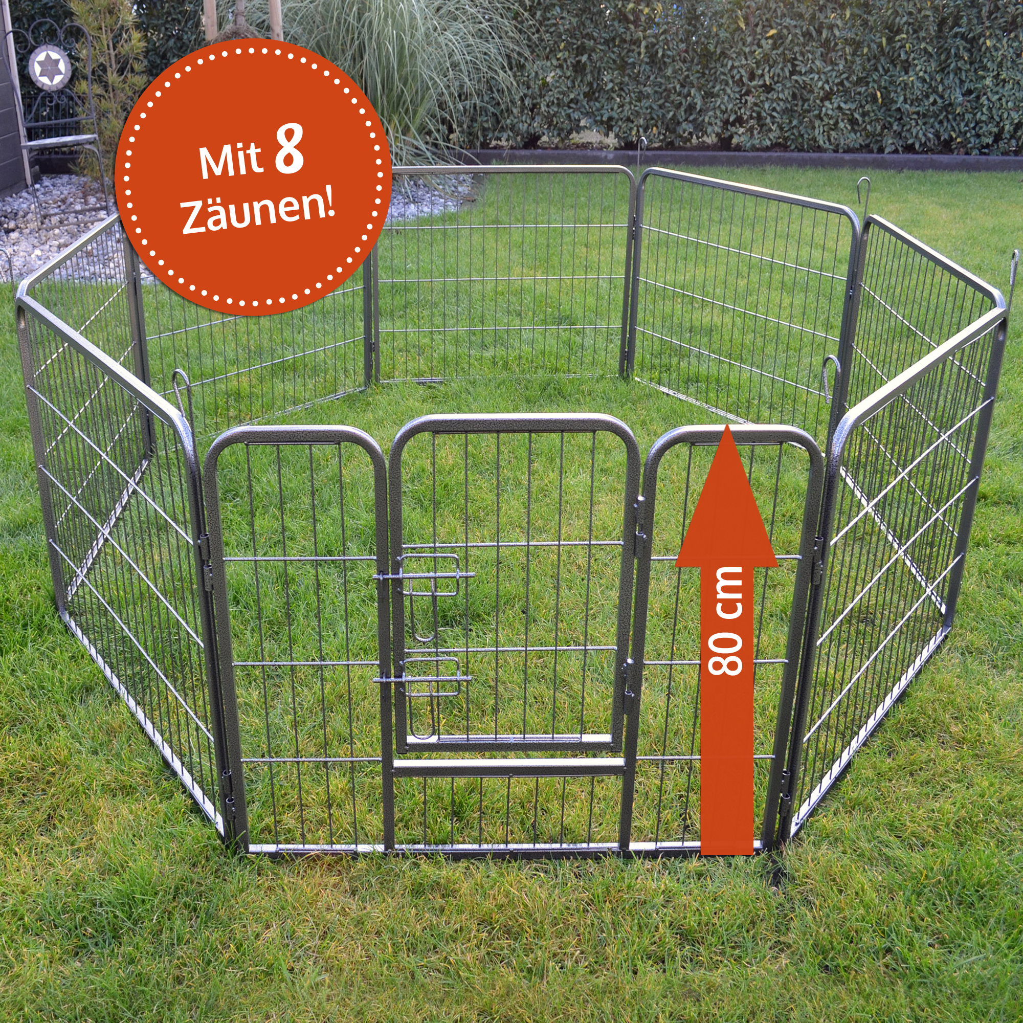 zooprinz Welpenauslauf Dog Run L stabil aus lackiertem Metall gefertigt zooprinz Welpenauslauf Dog Run L stabil aus lackiertem Metall gefertigt