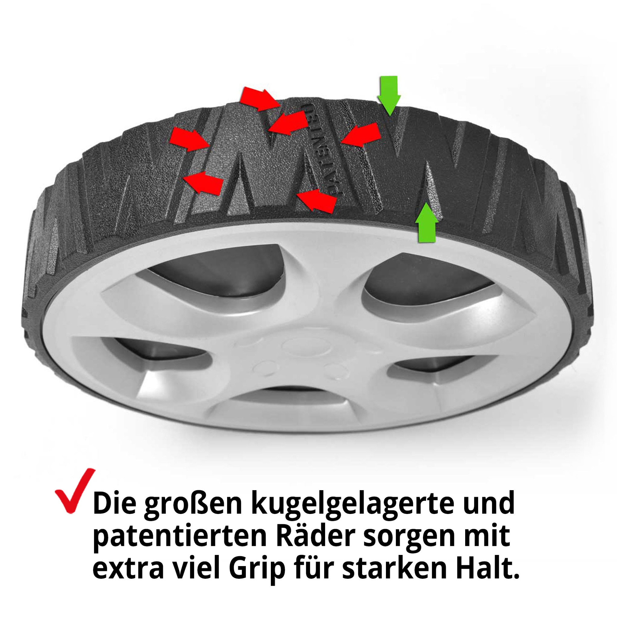 Der HECHT 540 wird als robuster Garten-Rasenmäher für Privatflächen eingesetzt.