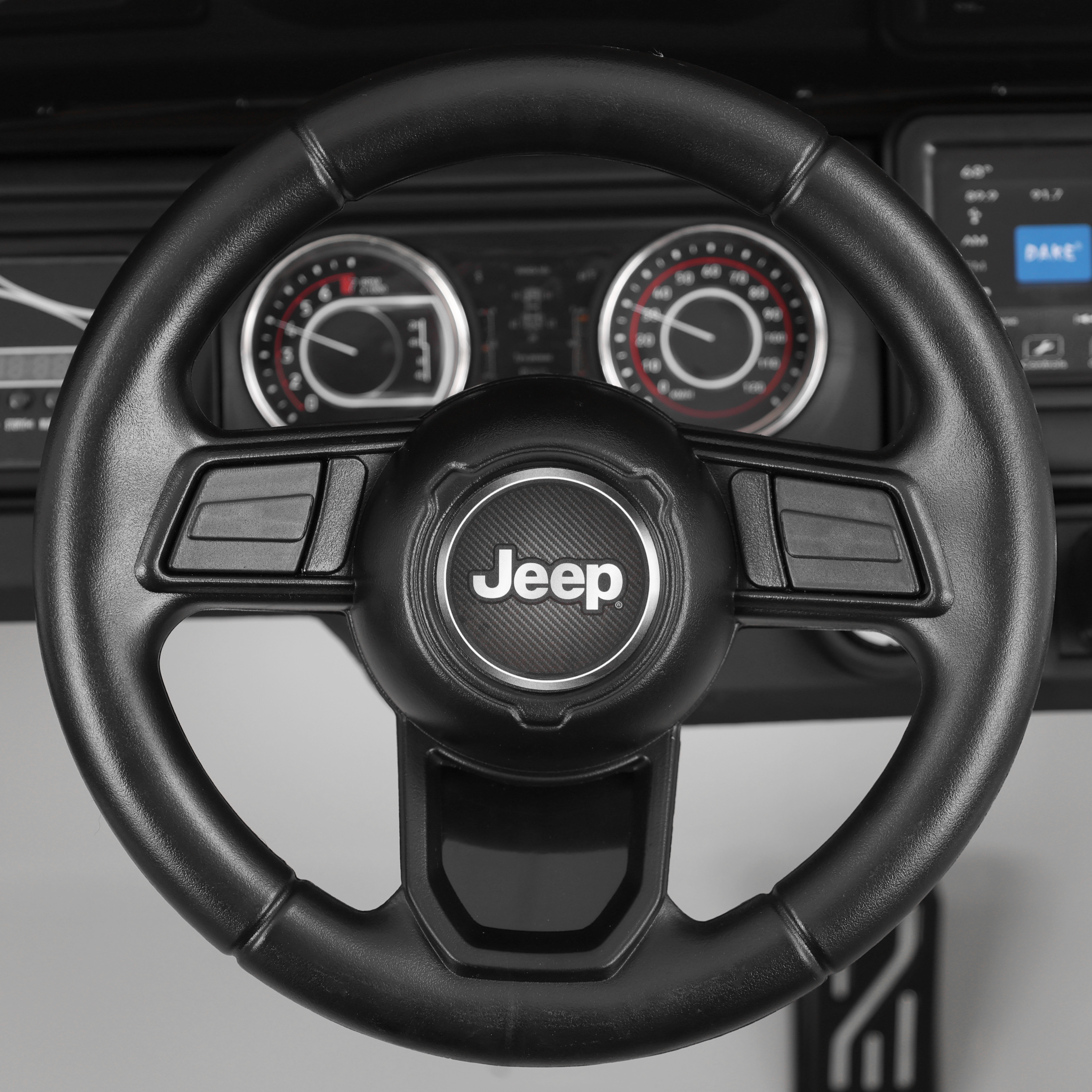 HECHT Jeep Kinderauto Wrangler Rubicon Weiß mit 35 kg Tragkraft