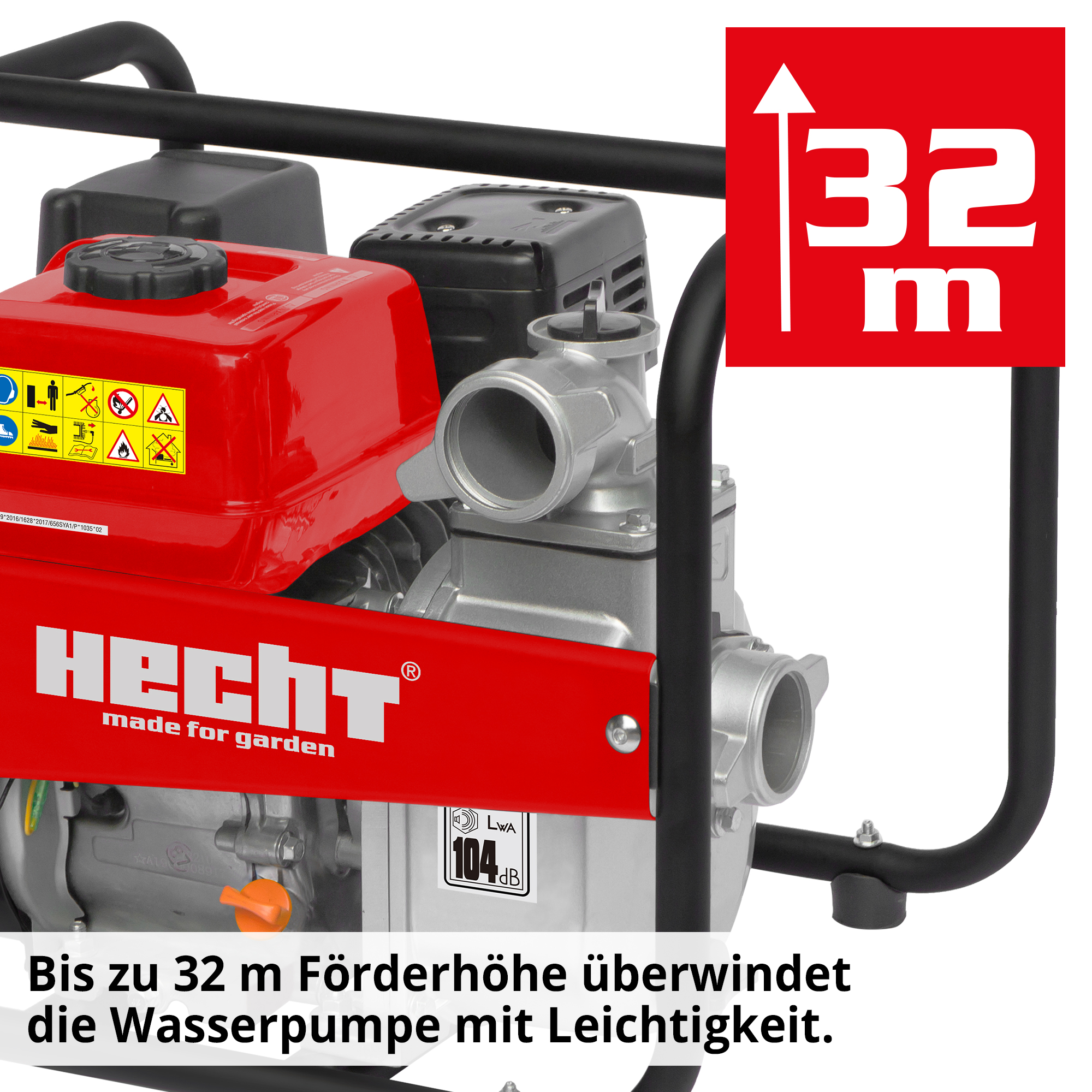 Schmutzwasserpumpe; Bis zu 32 Meter Förderhöhe